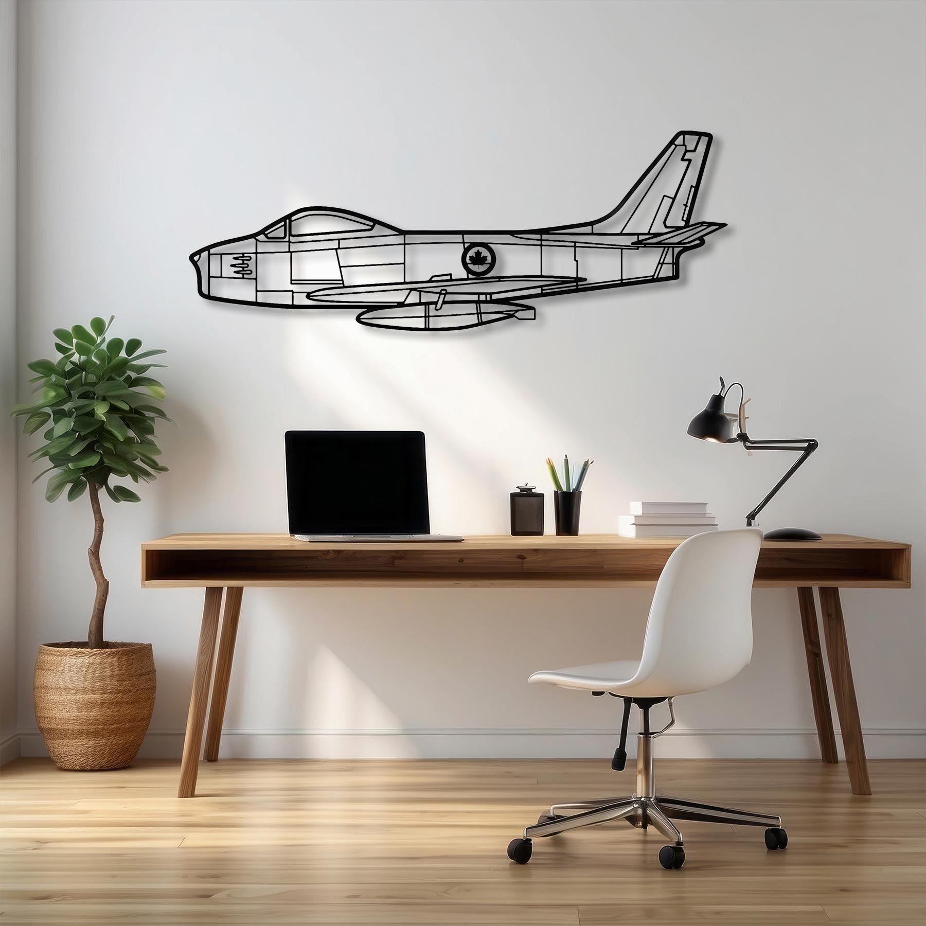 F86 Sabre Canada Metal Aircraft Wall Art - NCP0225