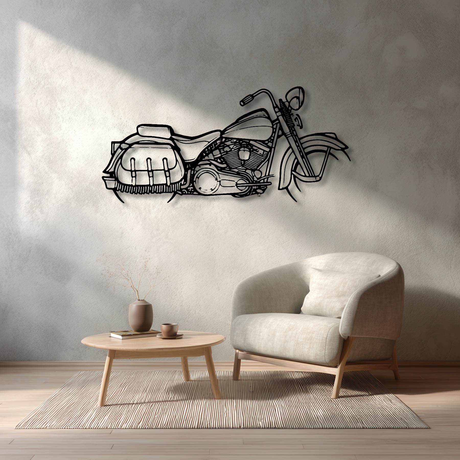 FLSTS Heritage Springer Silhouette Metal Wall Art