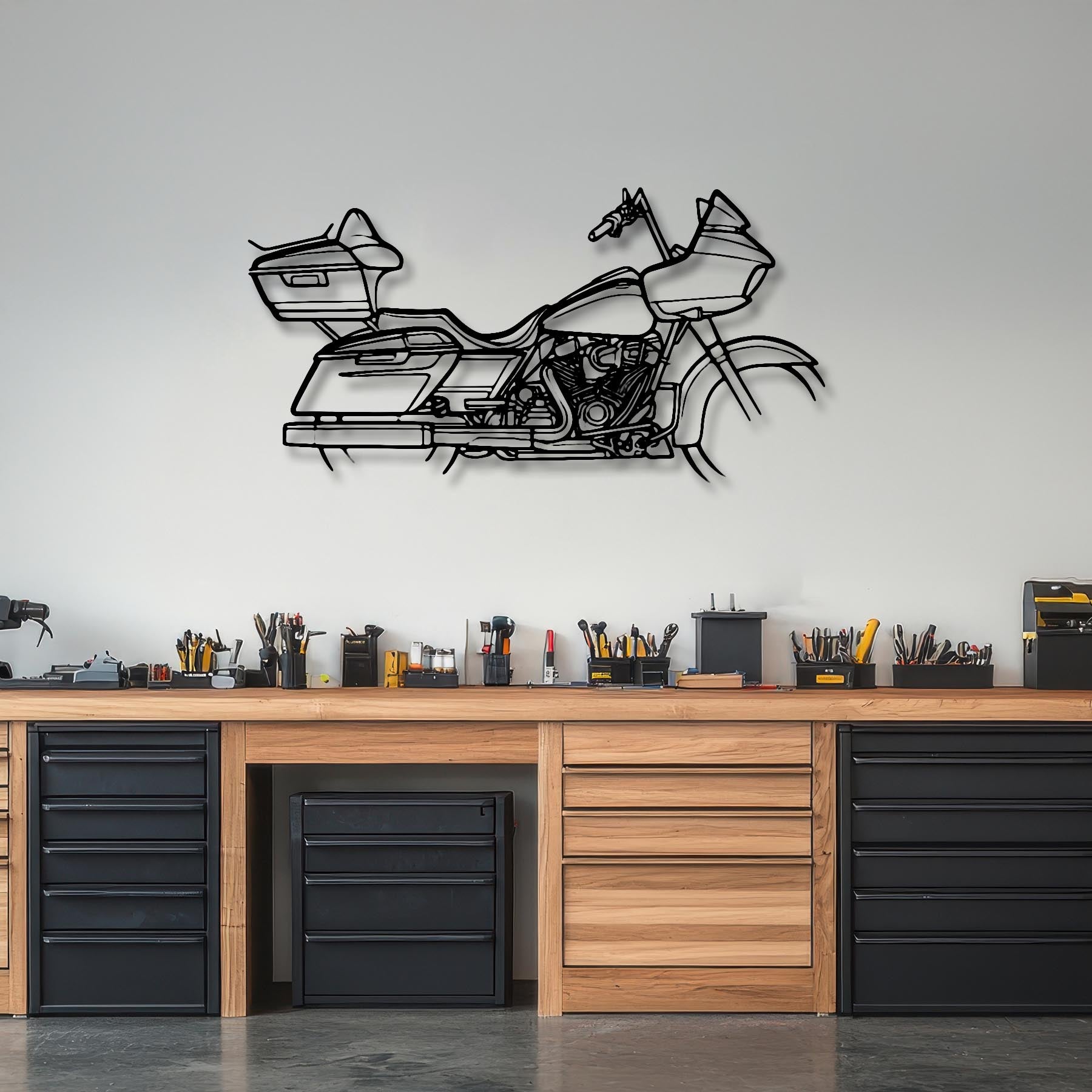 FLTRXST Road Glide ST 2022 Silhouette Metal Wall Art