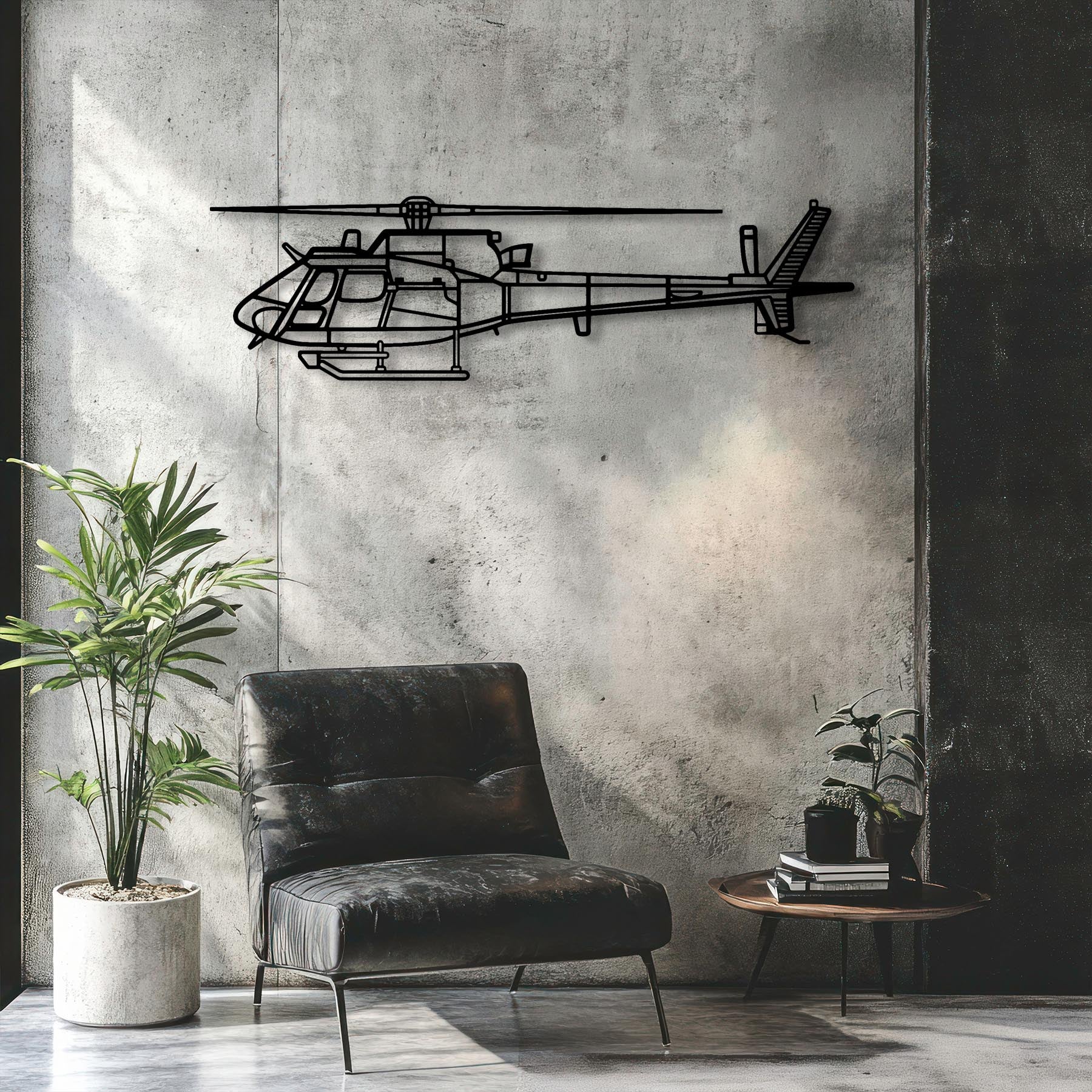 Falcon 2000 Metal Neon Aircraft Wall Art - NCN0046