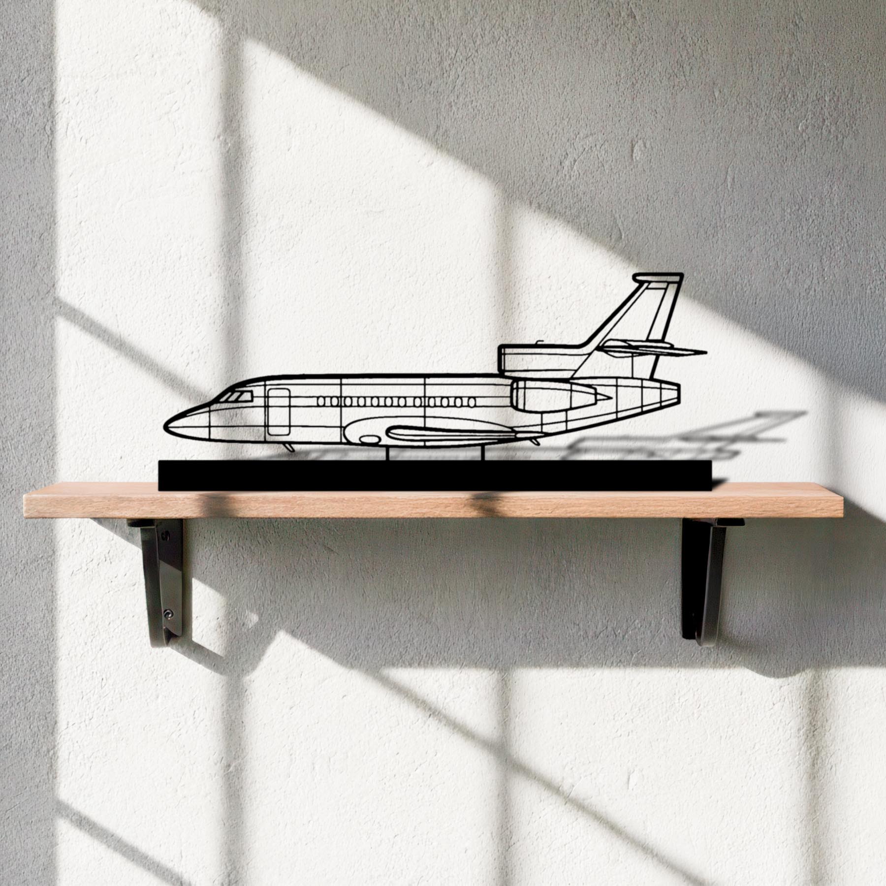 Falcon 900EX Silhouette Metal Art Stand