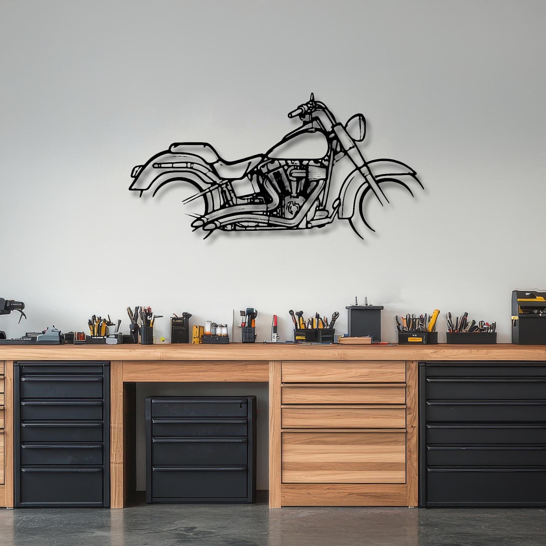 Fat Boy 2013 Silhouette Metal Wall Art