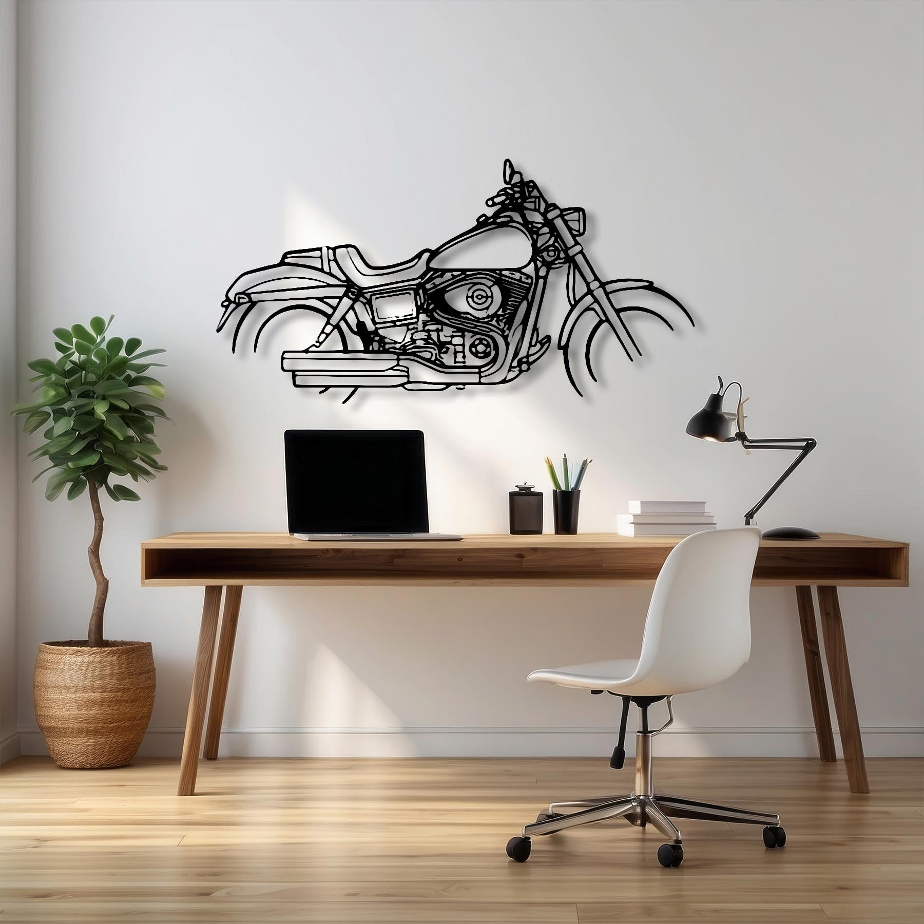 Fatbob 2014 Silhouette Metal Wall Art