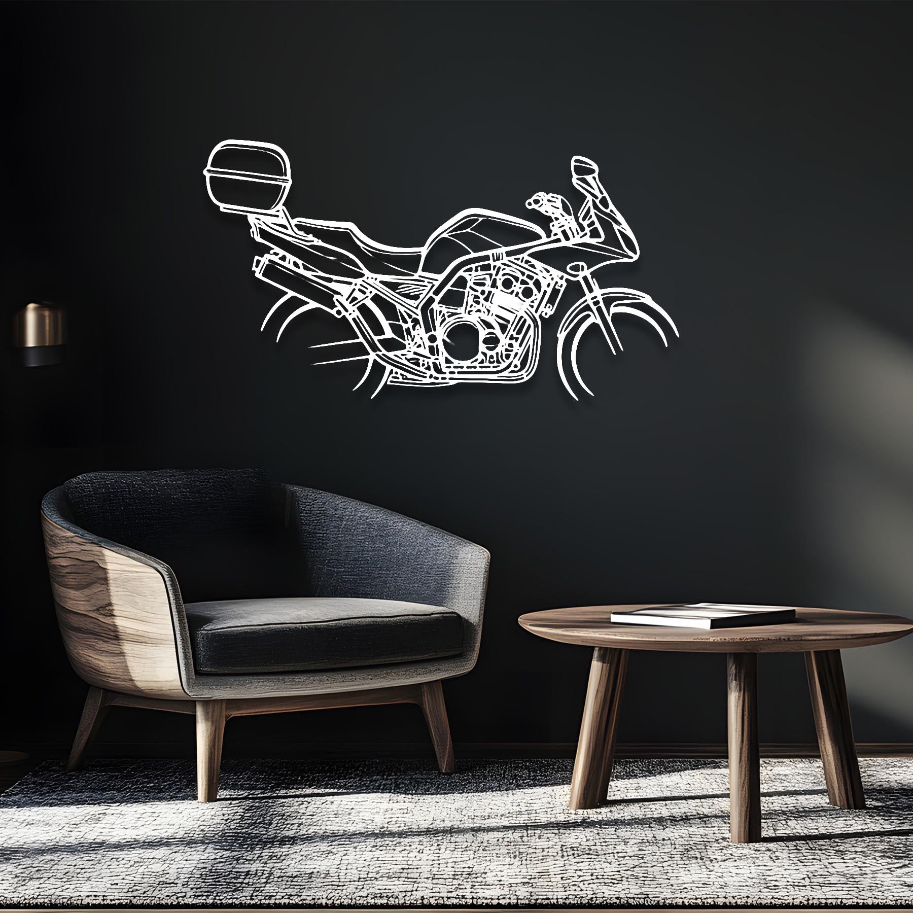 Fazer 600 2002 Silhouette Metal Wall Art