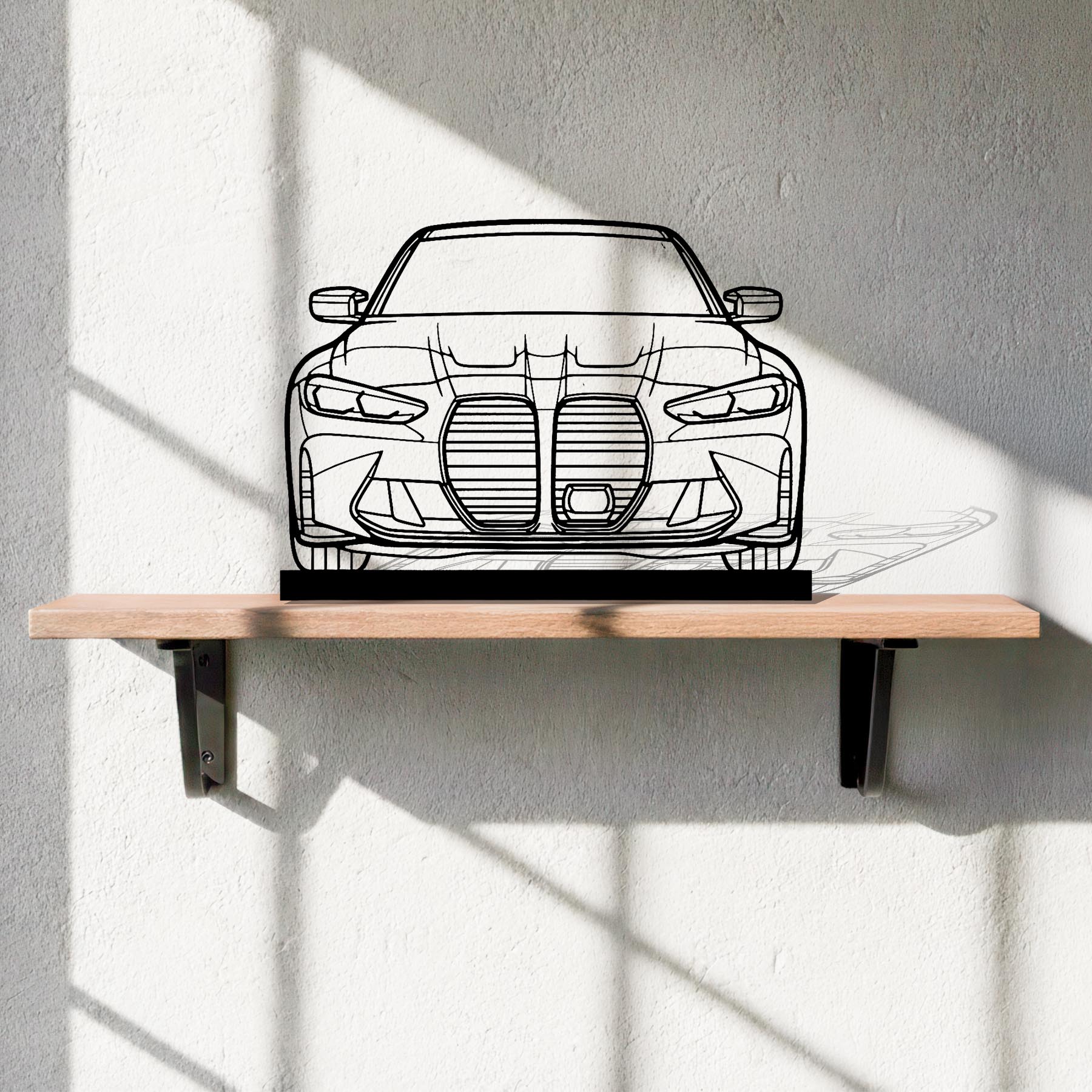 G80 M3 Front Silhouette Metal Art Stand