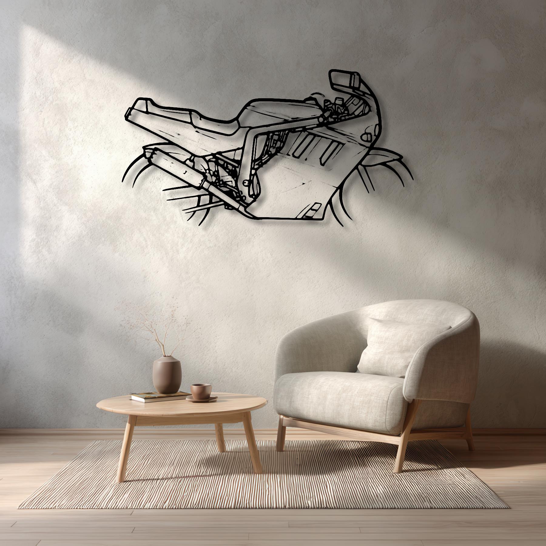 GSX-R1100 Slingshot 1989 Silhouette Metal Wall Art