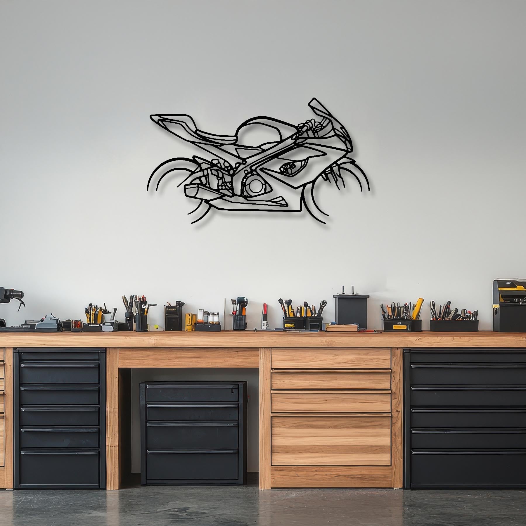 GSX-R 1000 Silhouette Metal Wall Art