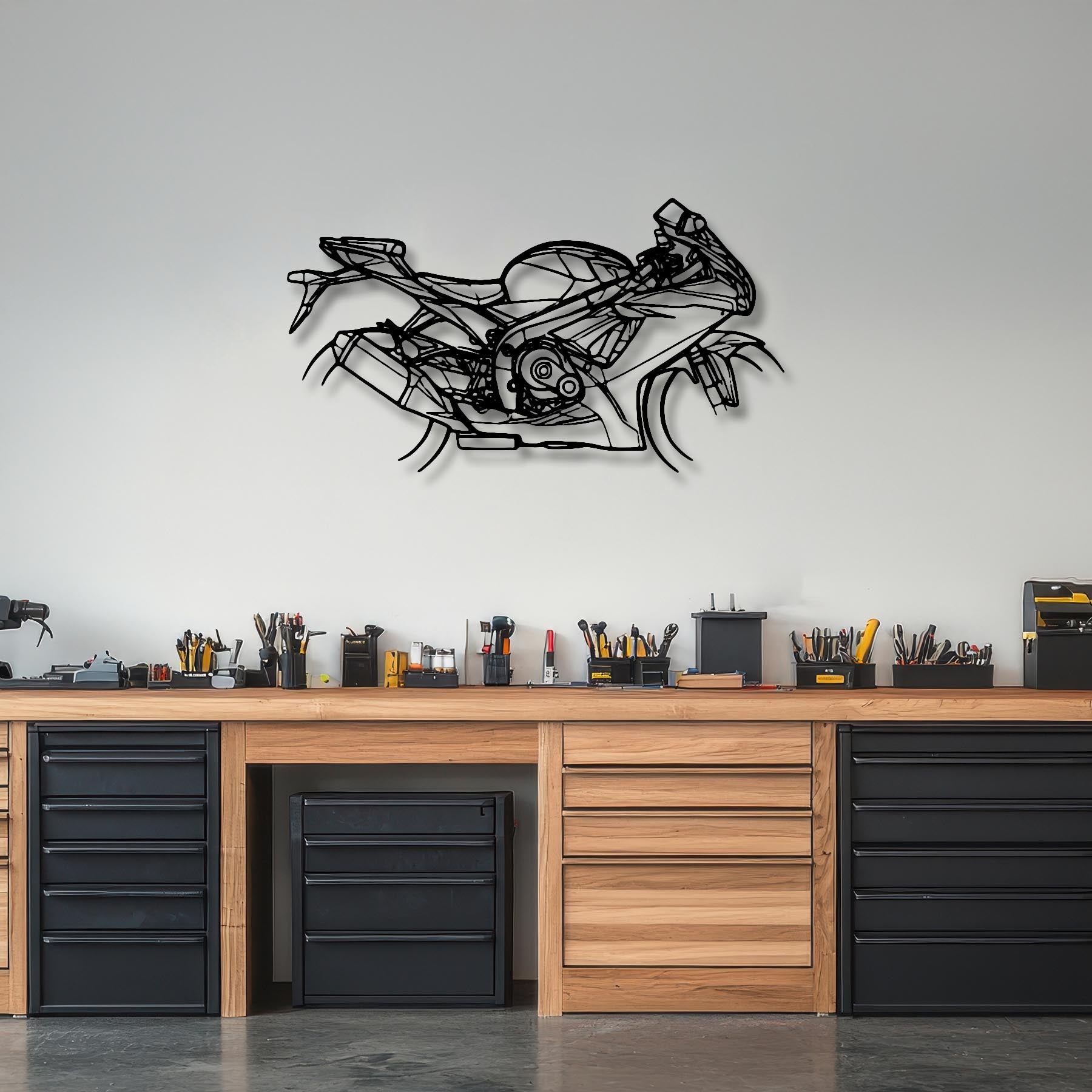 GSX-R 750 2021 Silhouette Metal Wall Art