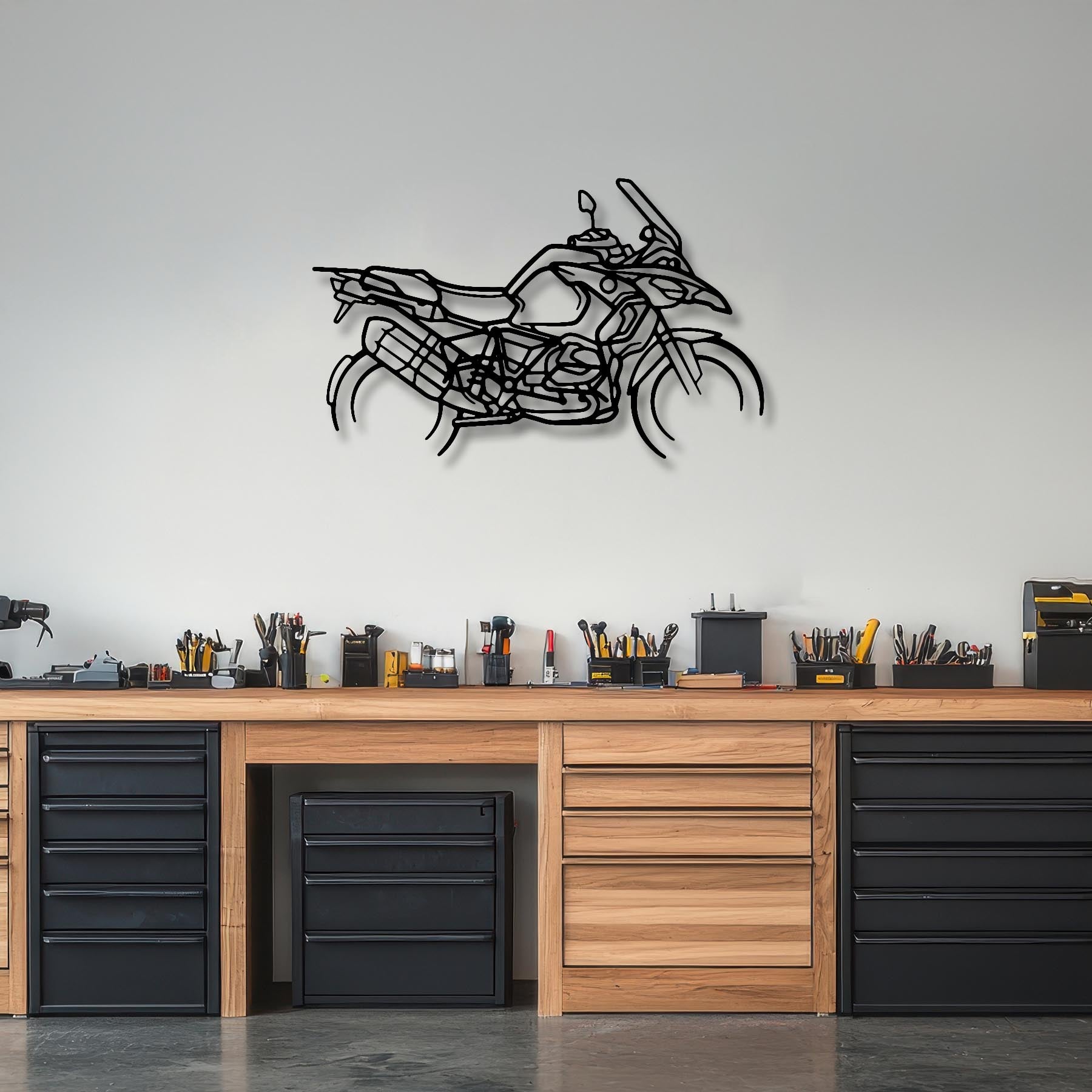 GS Enduro Silhouette Metal Wall Art