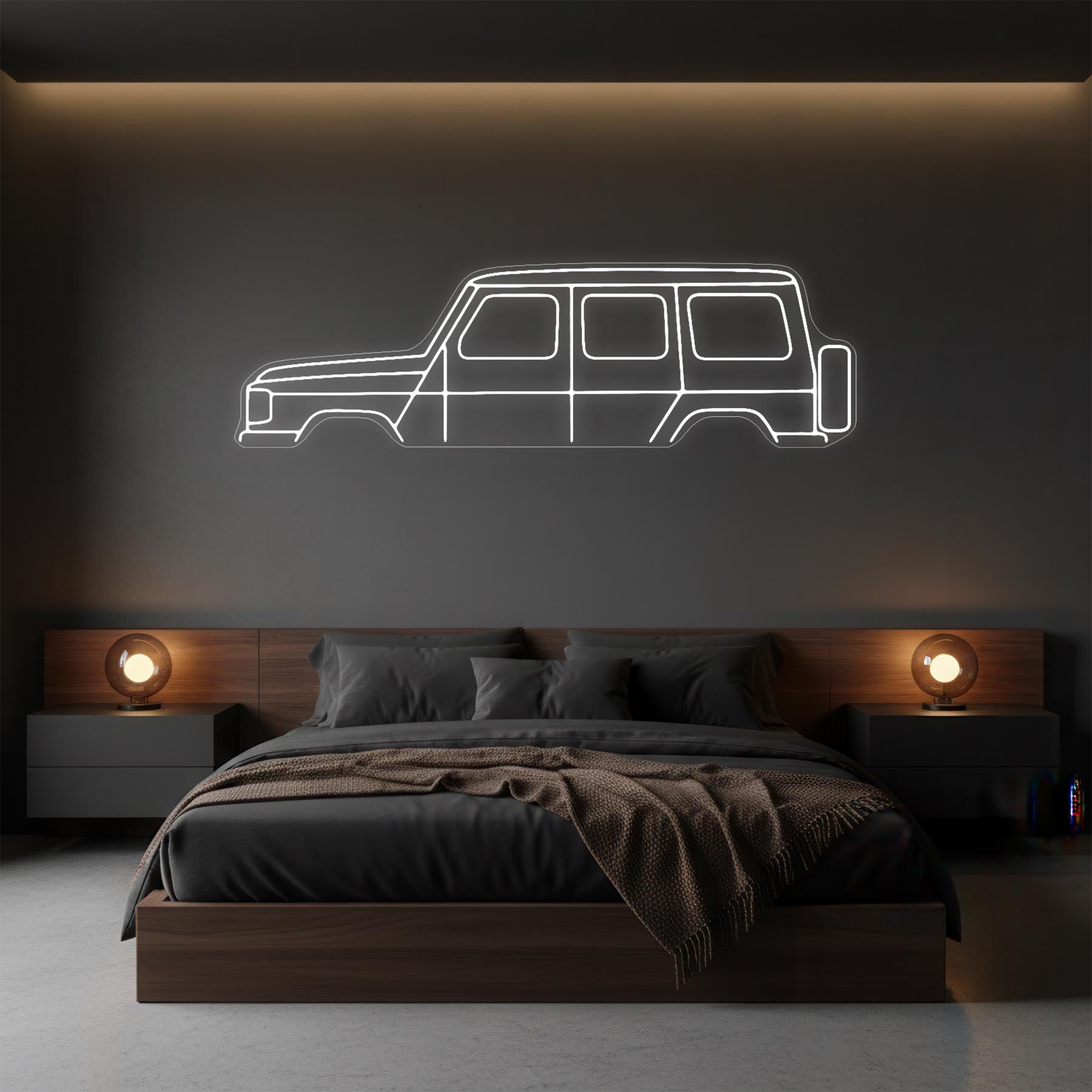 G Class Neon Silhouette