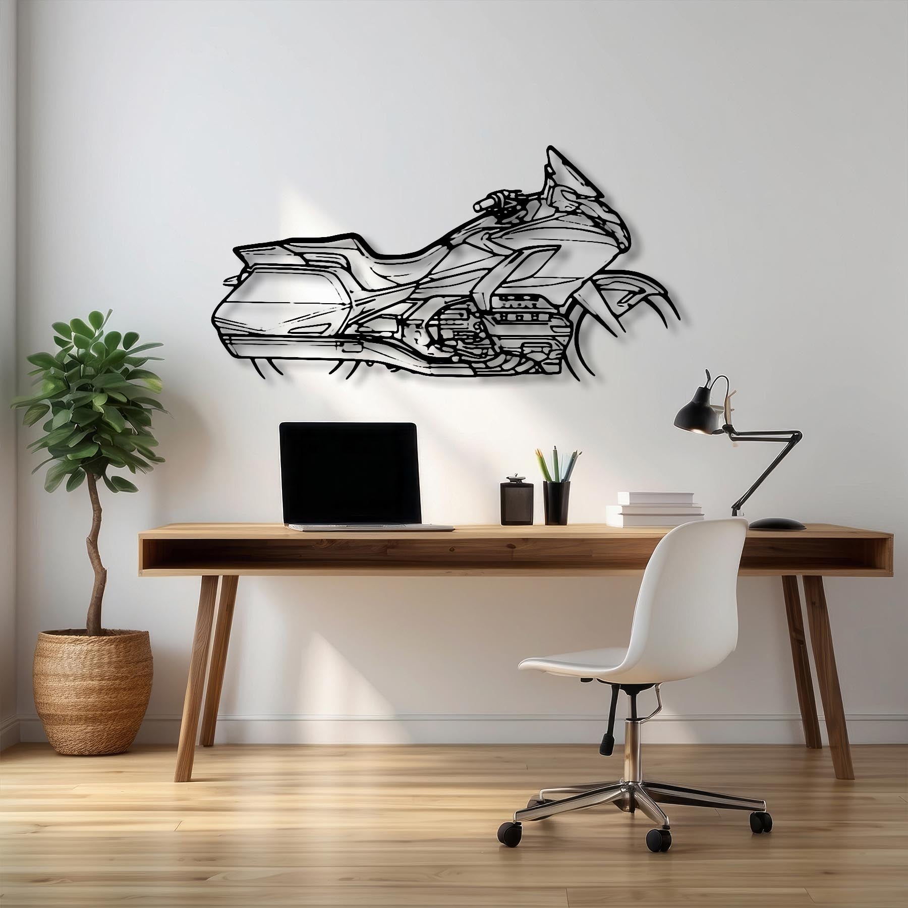 Goldwing 2022 Silhouette Metal Wall Art