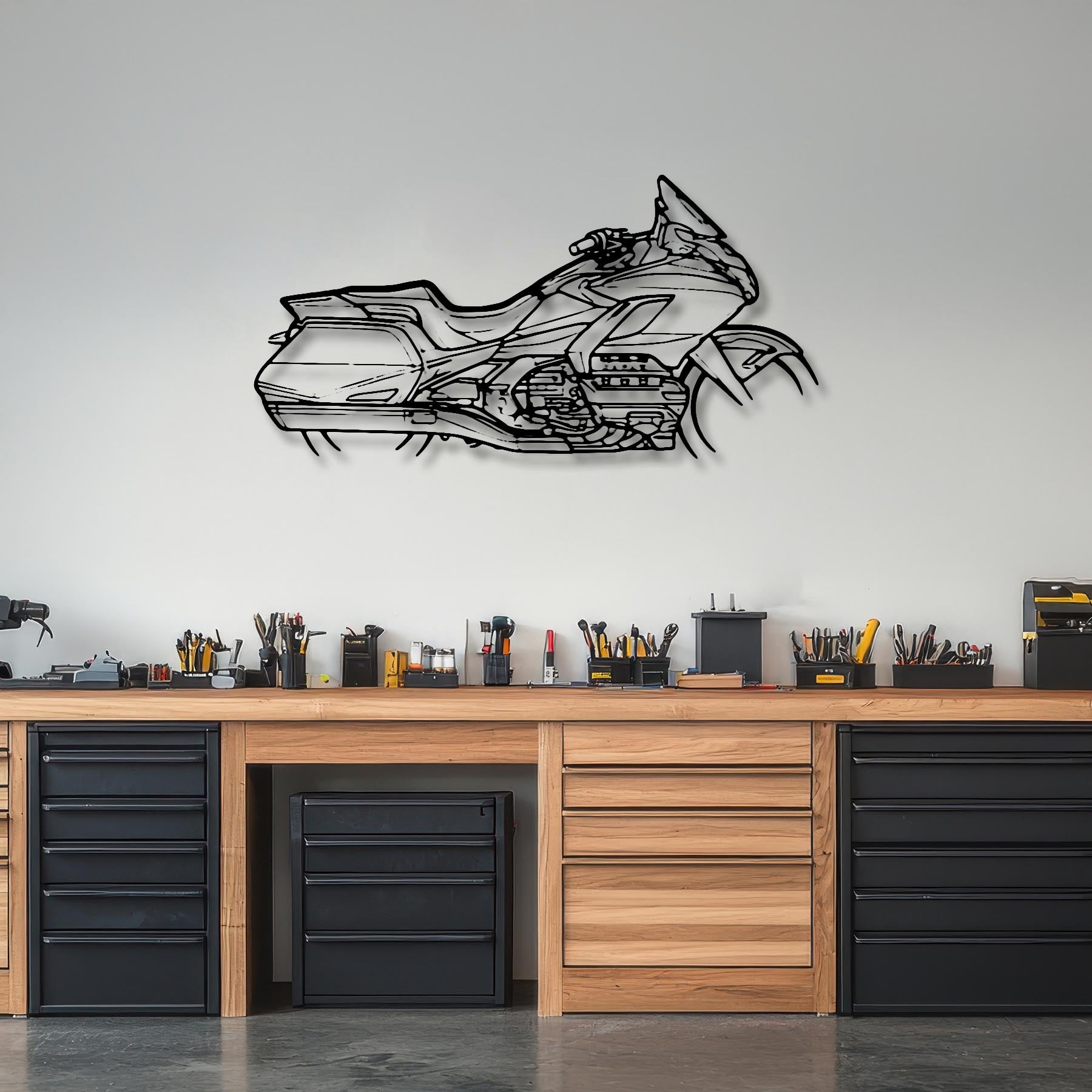Goldwing 2022 Silhouette Metal Wall Art