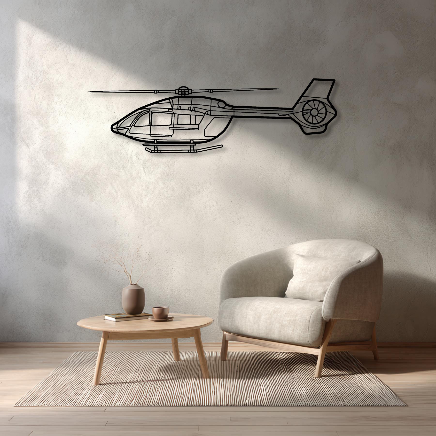 H145 Metal Aircraft Wall Art - NCP0094