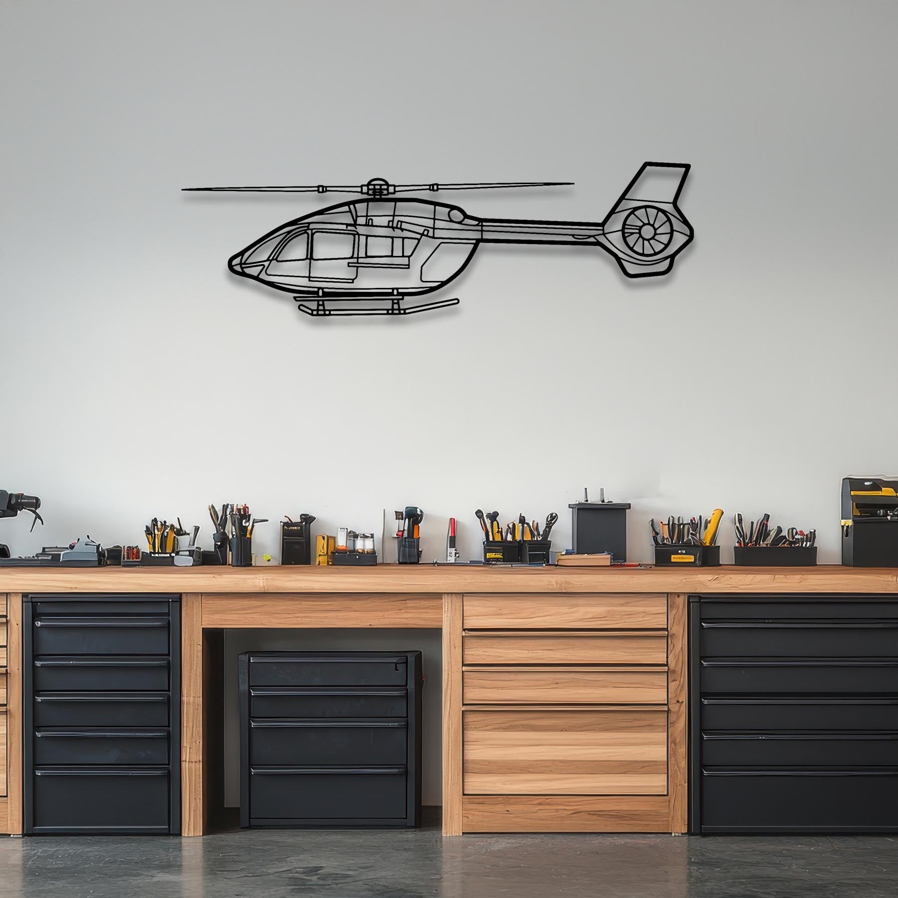 H145 Metal Aircraft Wall Art - NCP0094