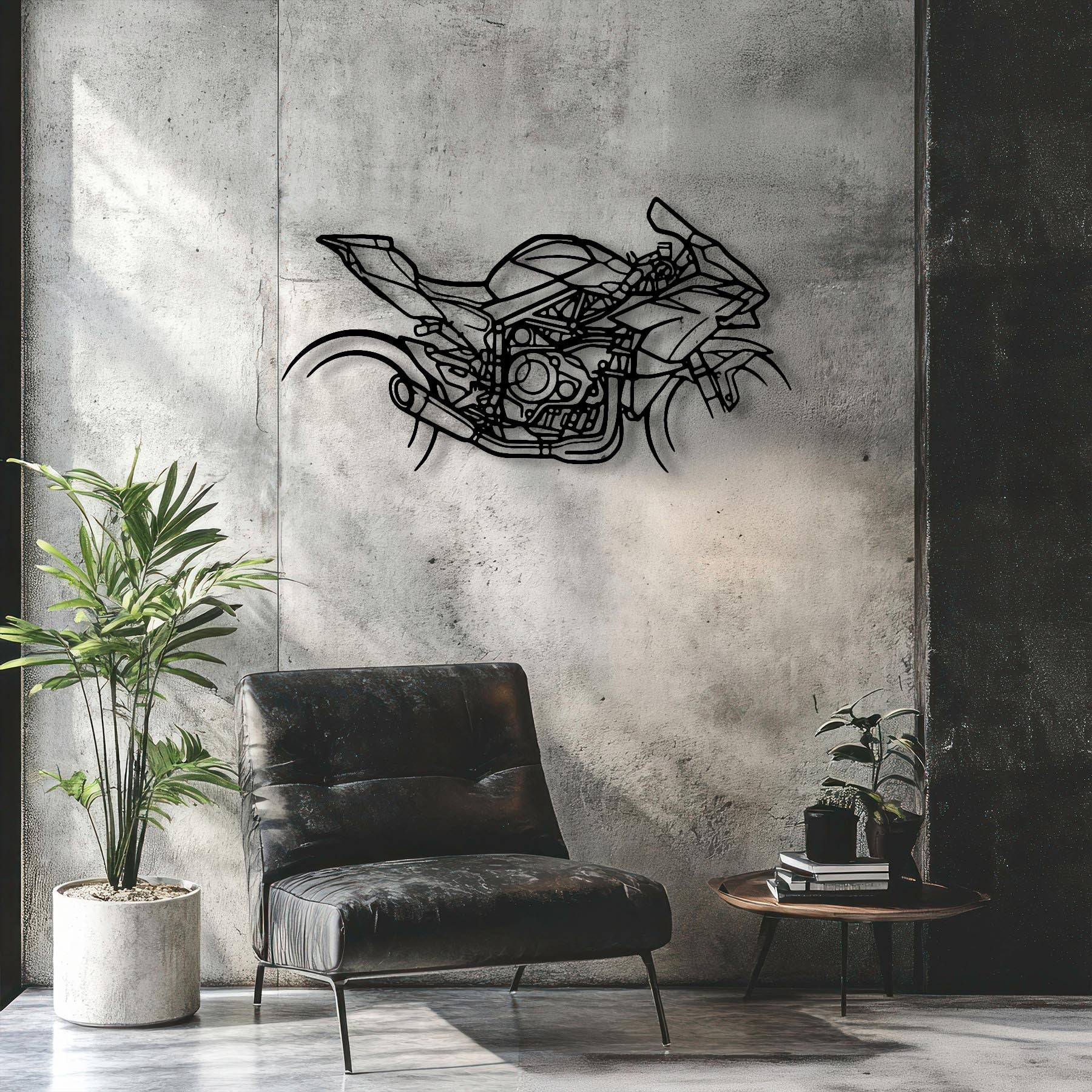H2R Silhouette Metal Wall Art