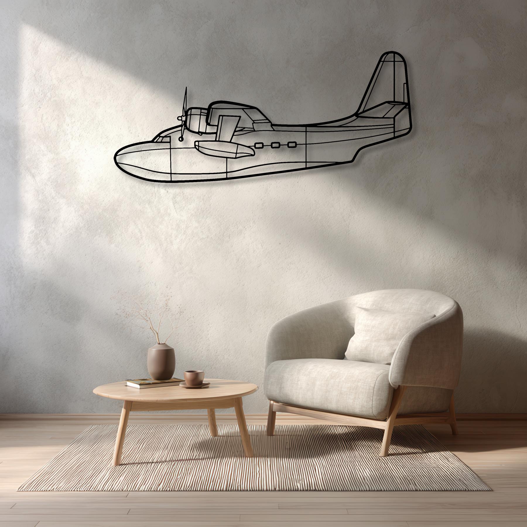 HU-16B Albatross Metal Aircraft Wall Art - NCP0230