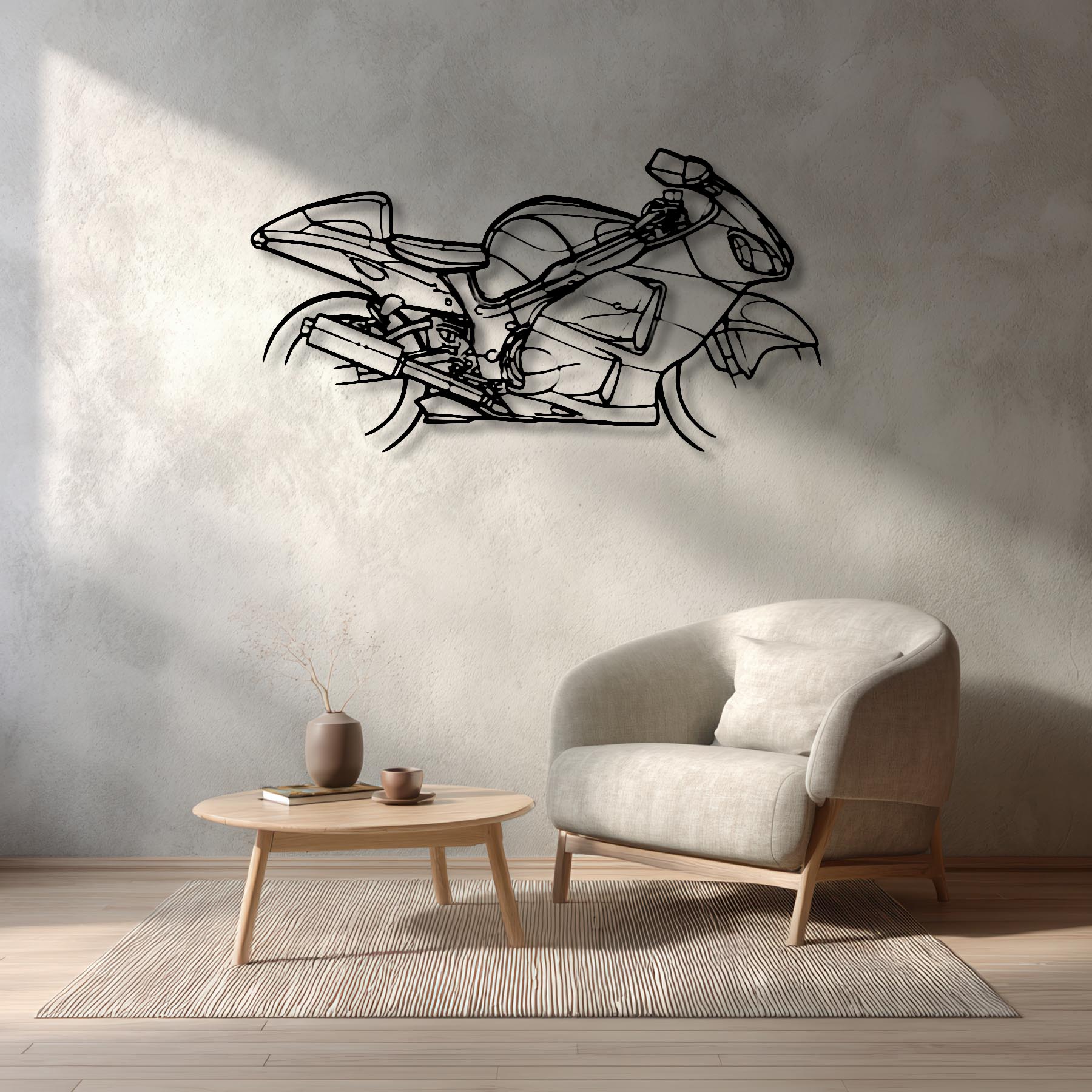 Hayabusa 1300R 2002 Silhouette Metal Wall Art