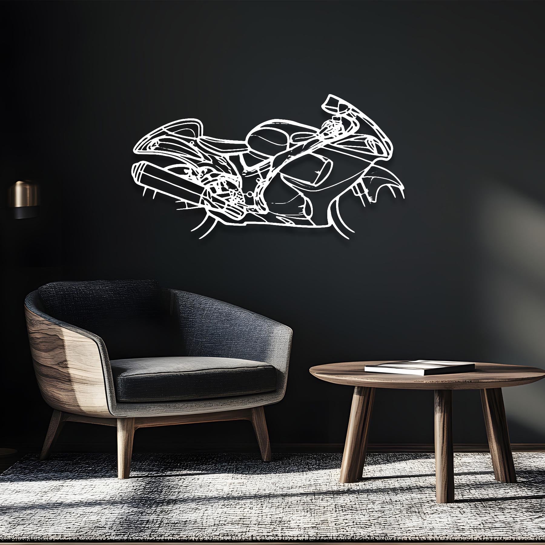 Hayabusa 2012 Silhouette Metal Wall Art