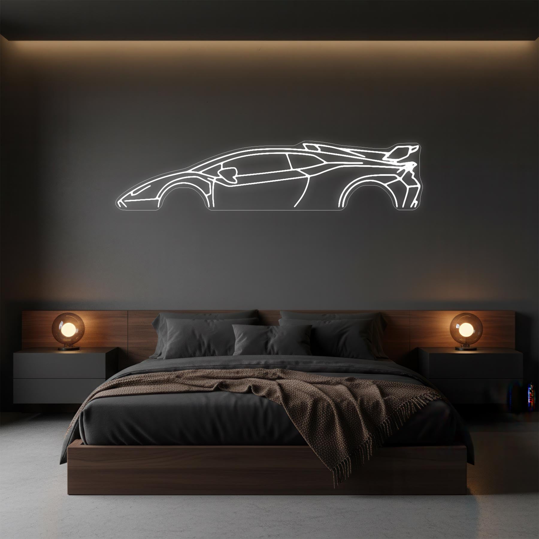 Huracan STO Neon Silhouette