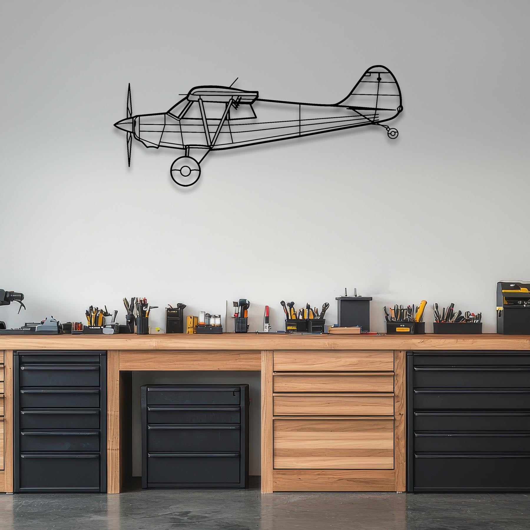 Husky A-1C Metal Aircraft Wall Art - NCP0096