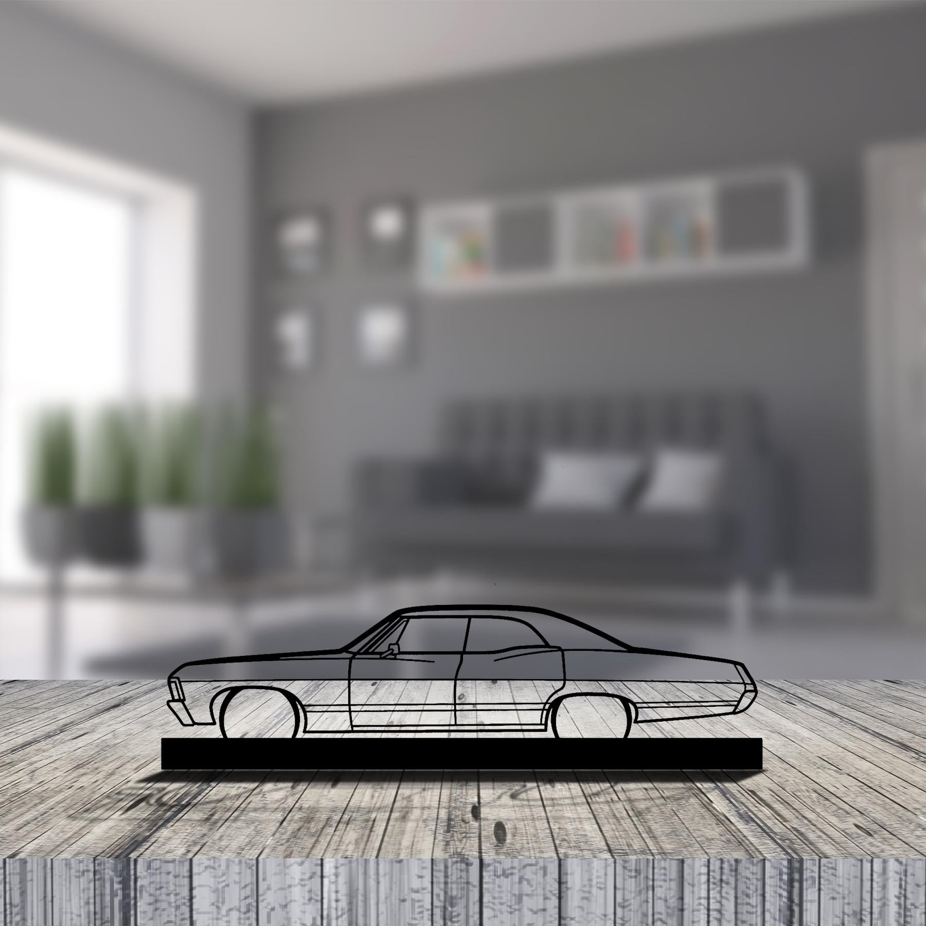 Impala 1967 Silhouette Metal Art Stand