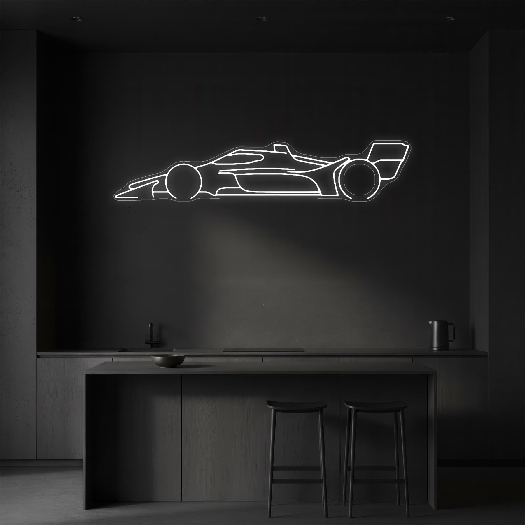 Indy Car 2022 Neon Silhouette