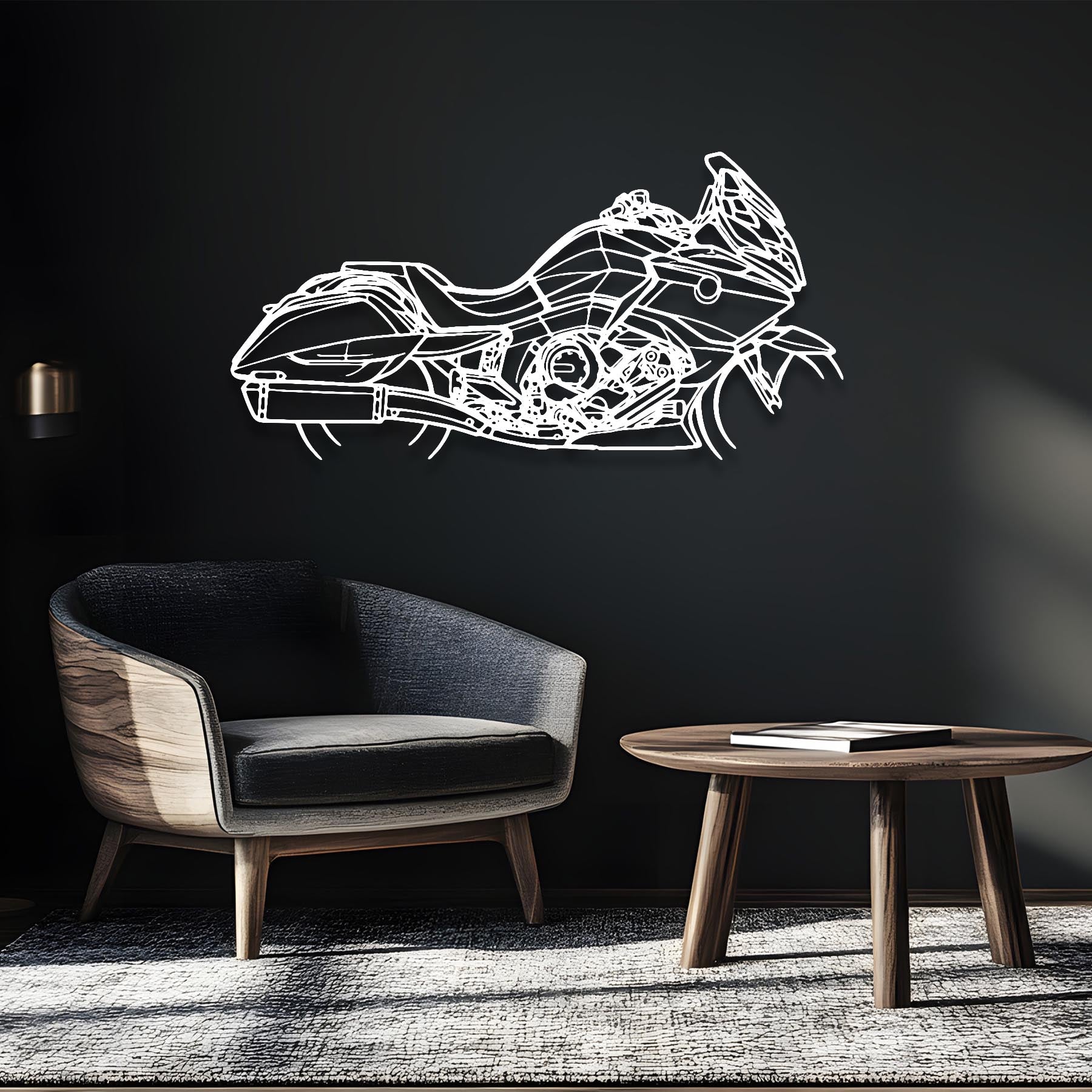 K1600B 2018 Silhouette Metal Wall Art