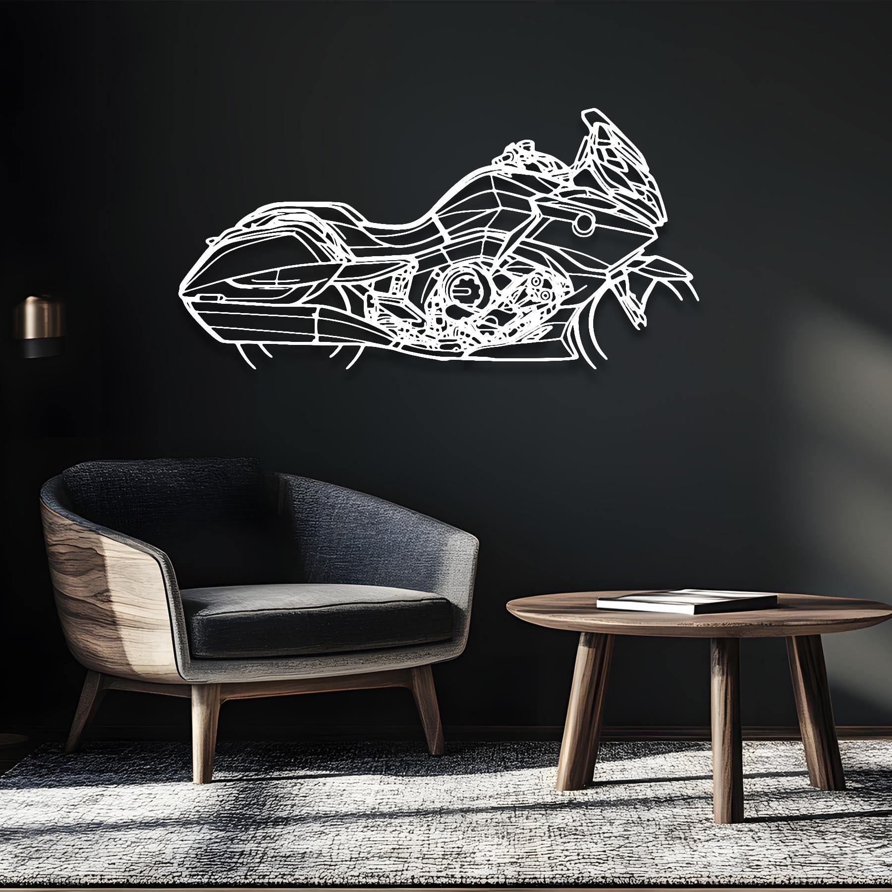 K1600B 2022 Silhouette Metal Wall Art