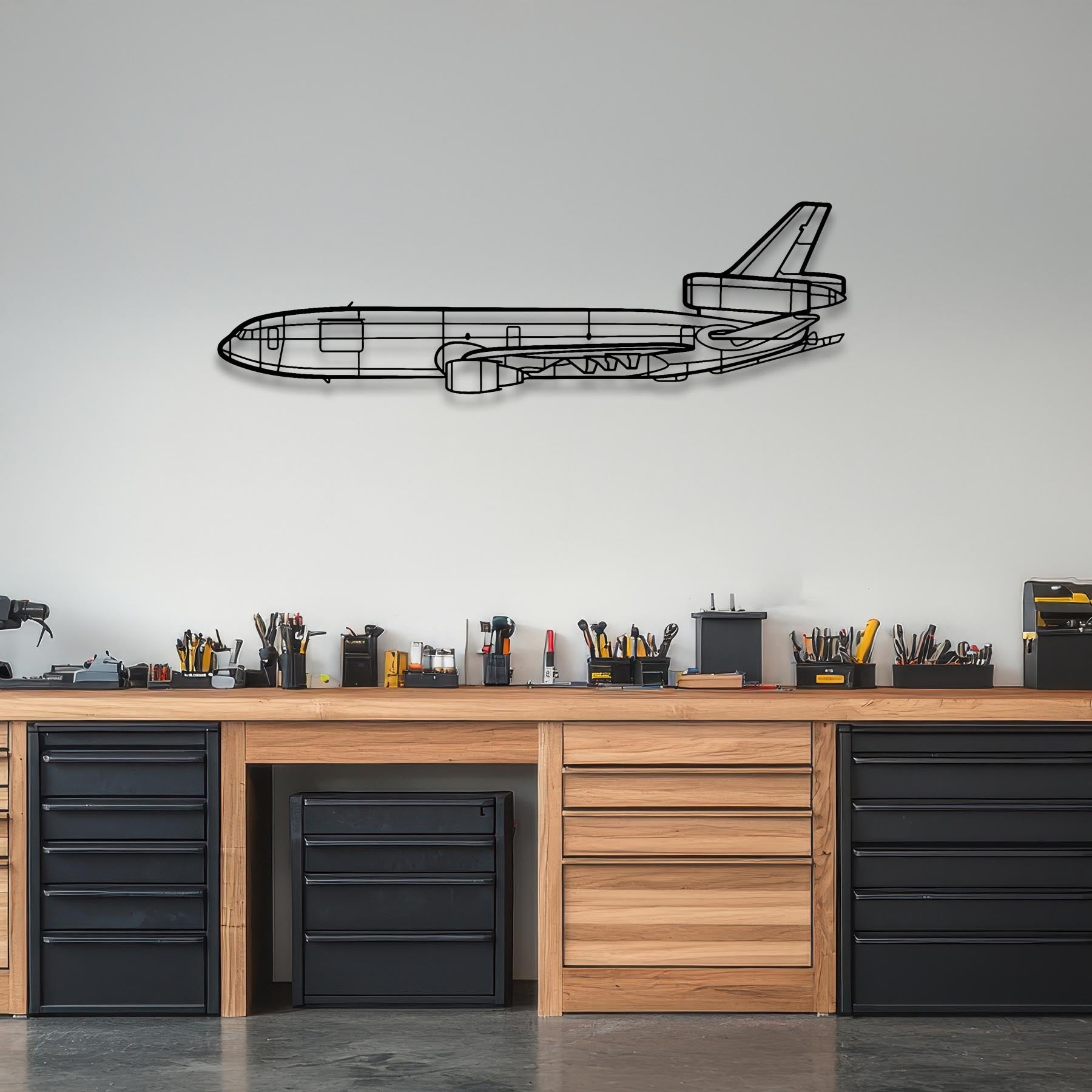 KC-10 Extender Metal Aircraft Wall Art - NCP0099