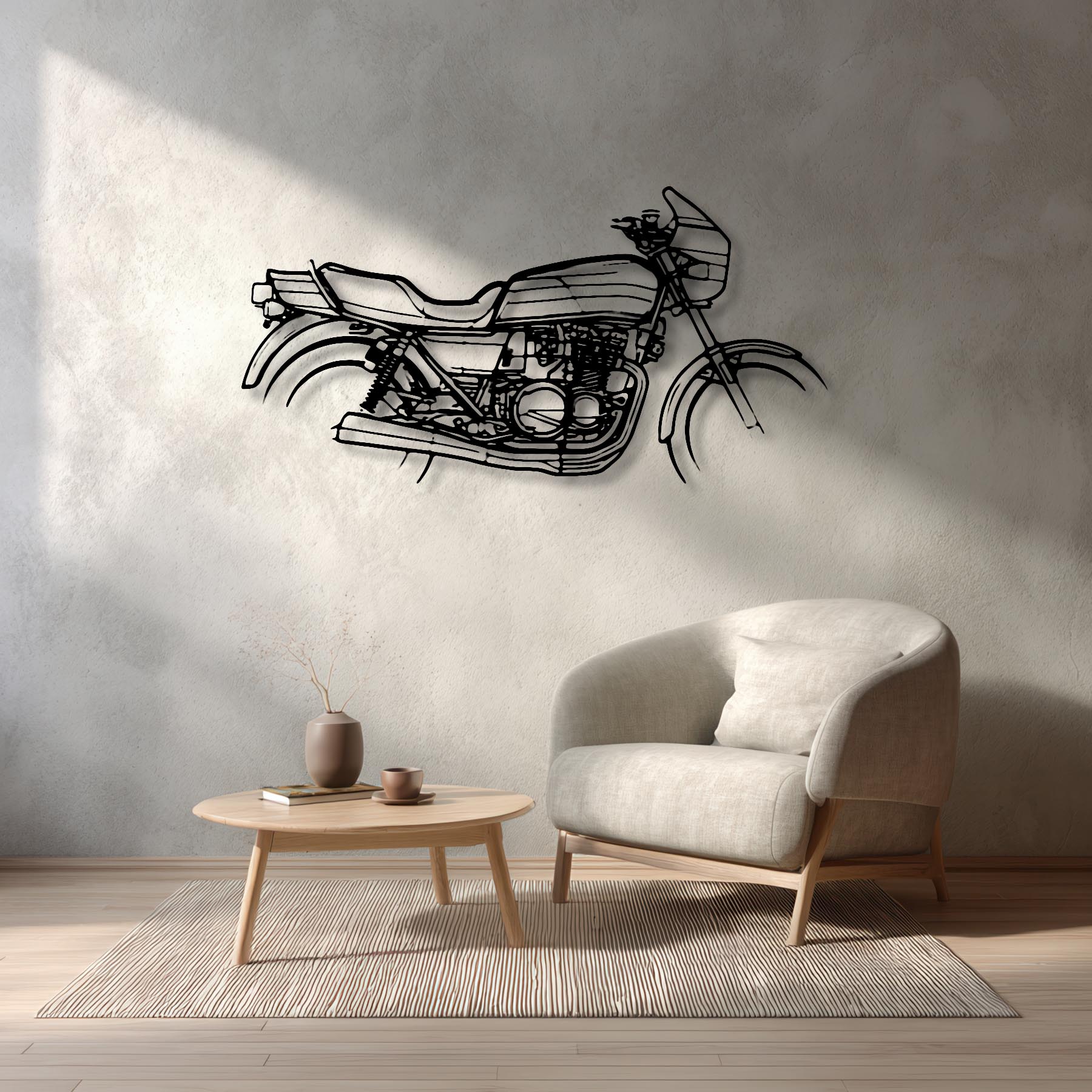 KZ1000R 1982 Silhouette Metal Wall Art