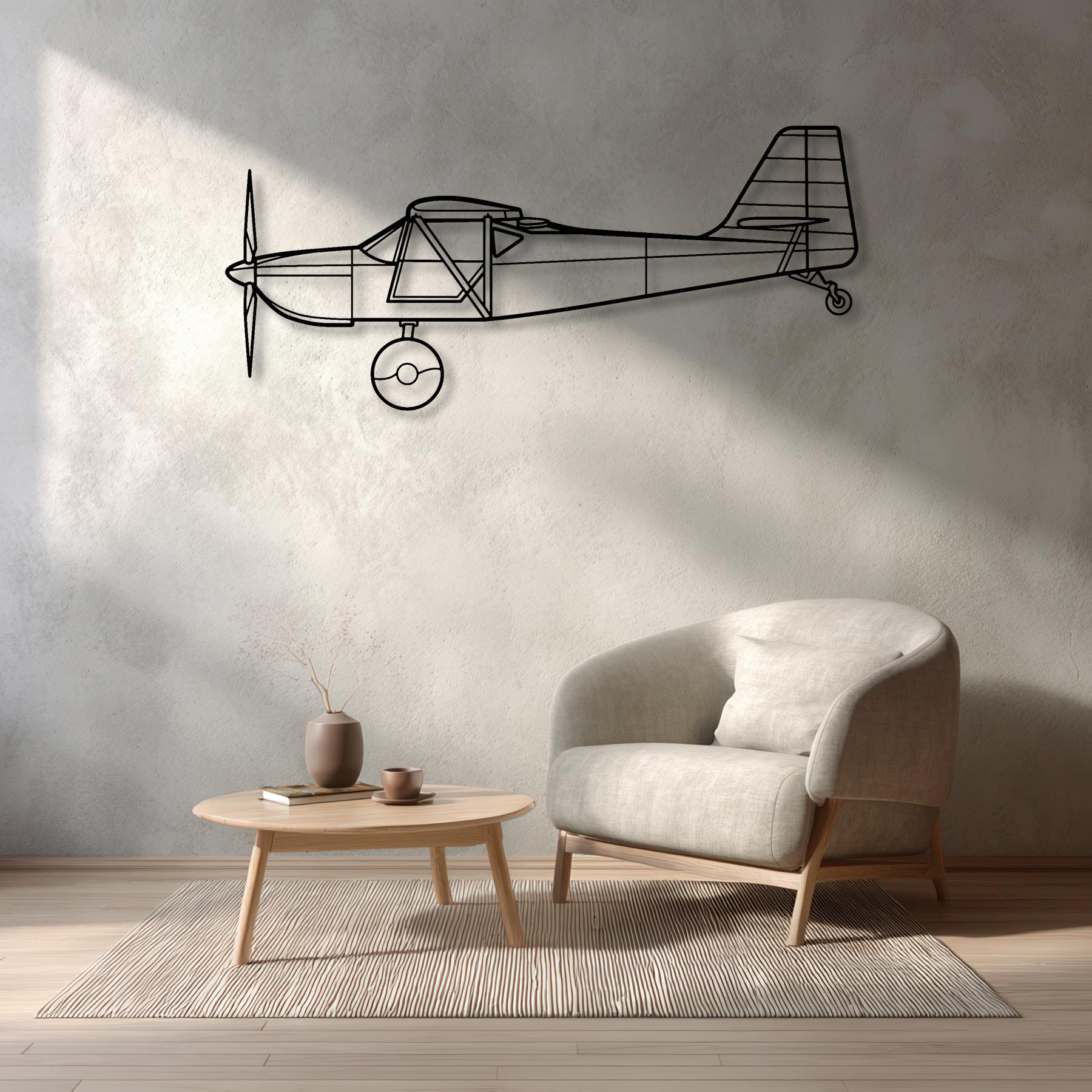 Kitfox 5 Metal Aircraft Wall Art - NCP0182