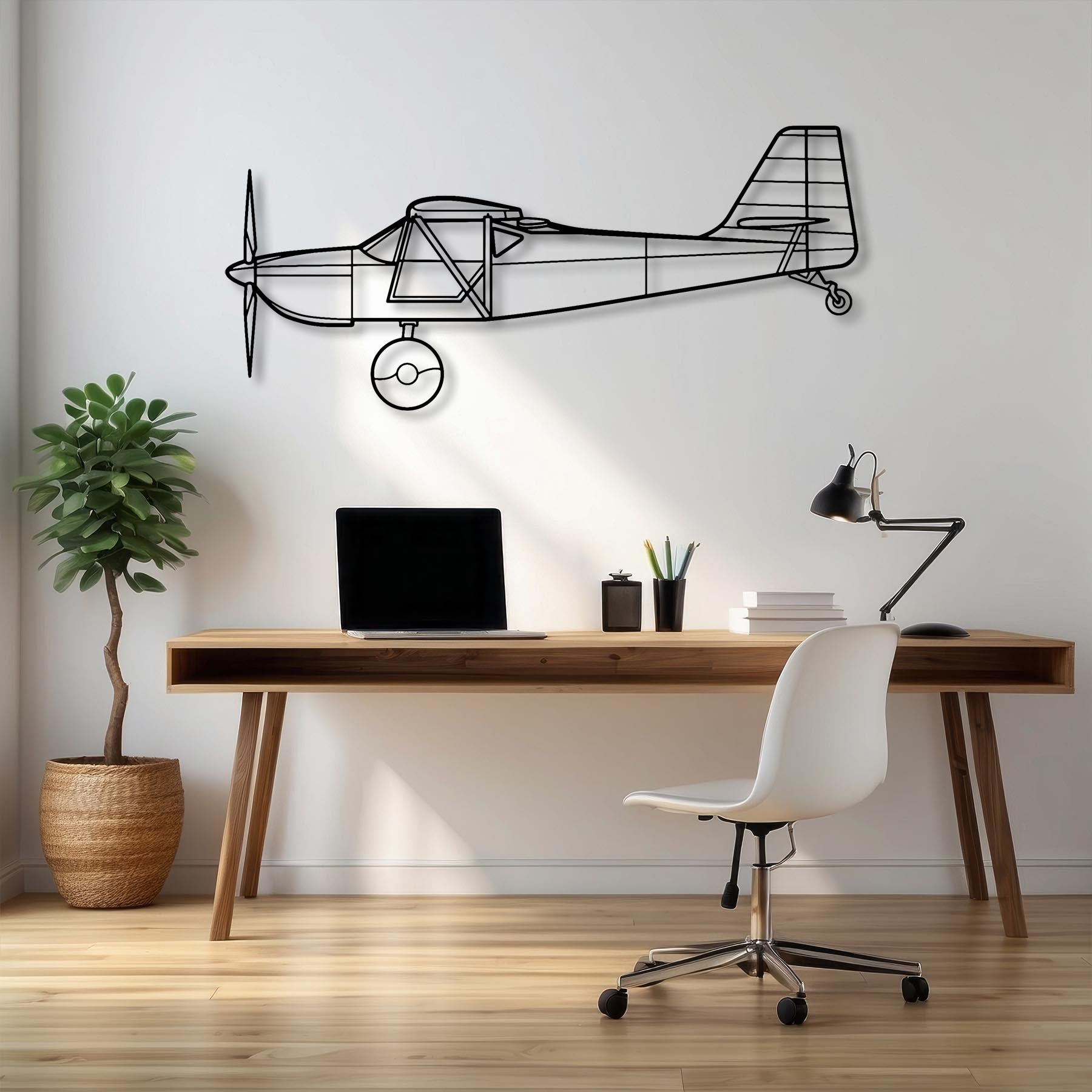 Kitfox 5 Metal Aircraft Wall Art - NCP0182