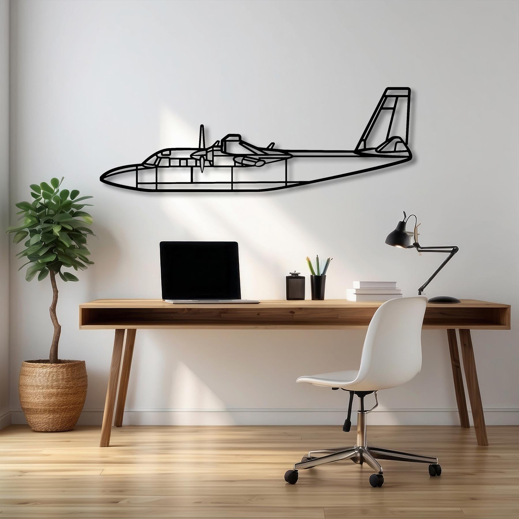 L-39 Albatros Metal Aircraft Wall Art - NCP0576