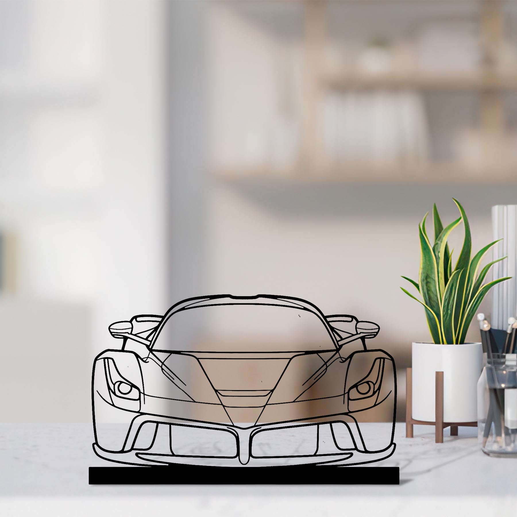 La Front Silhouette Metal Art Stand