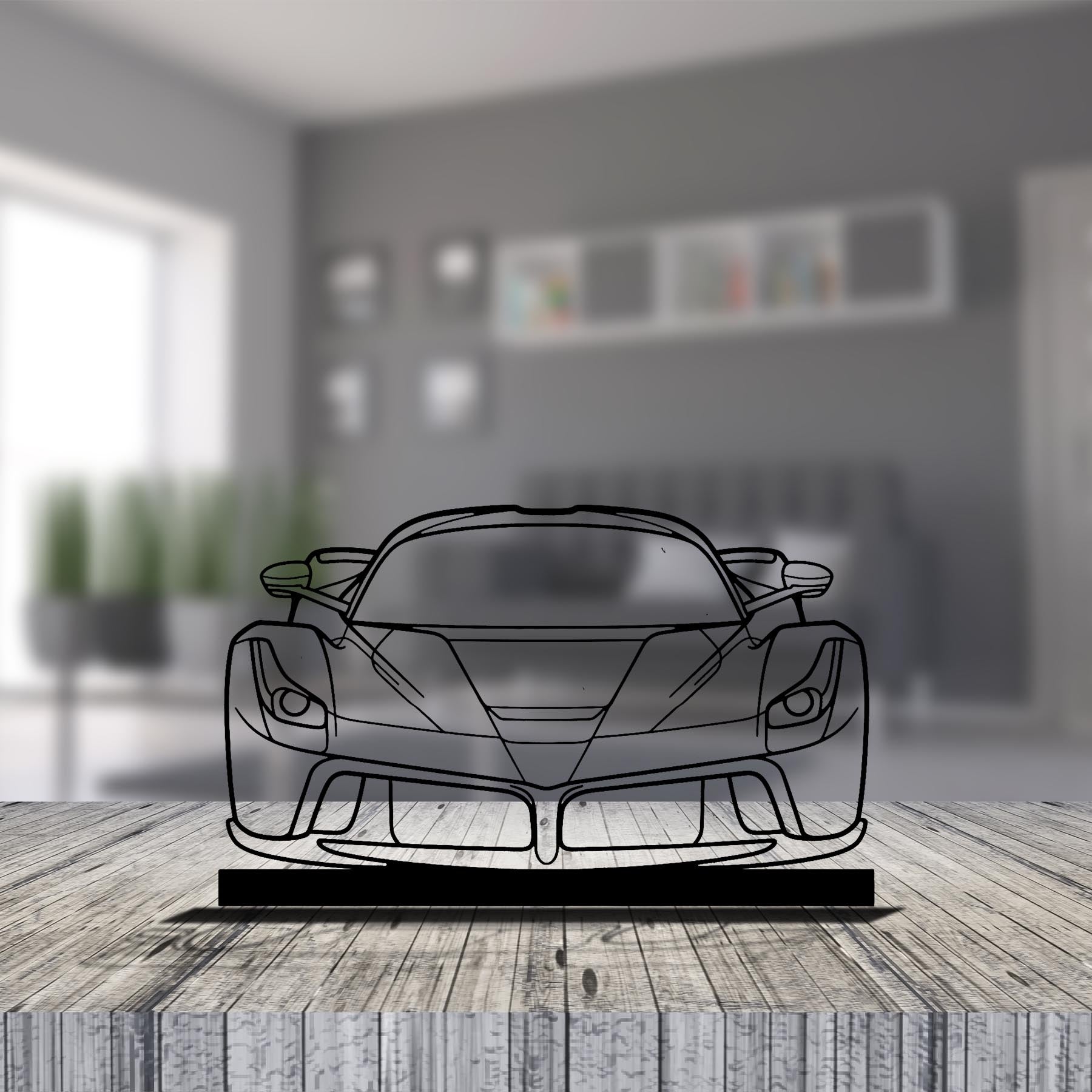 La Front Silhouette Metal Art Stand