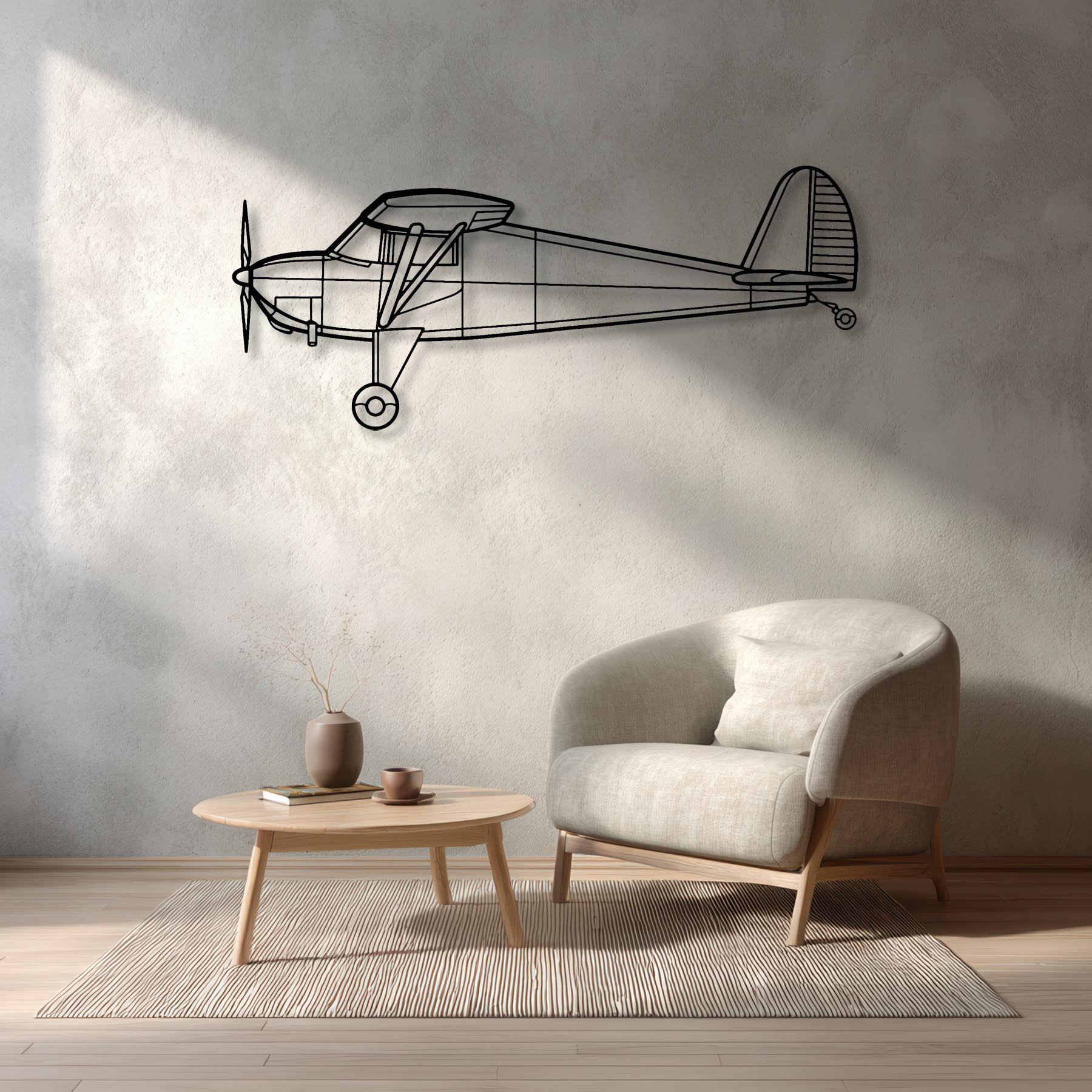 Luscombe 8A Metal Aircraft Wall Art - NCP0184