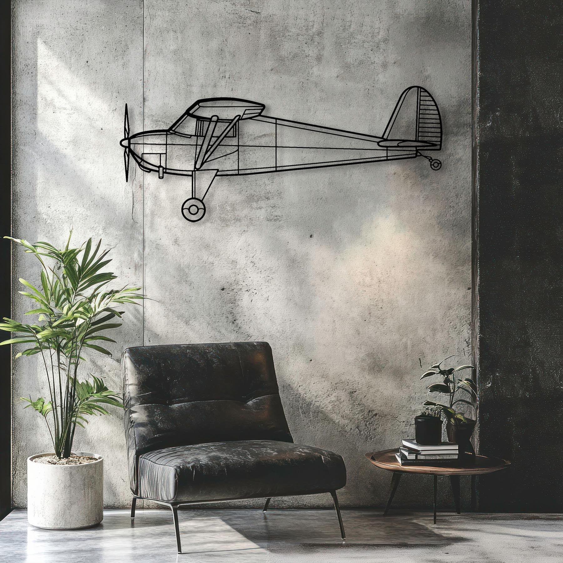 Luscombe 8A Metal Aircraft Wall Art - NCP0184