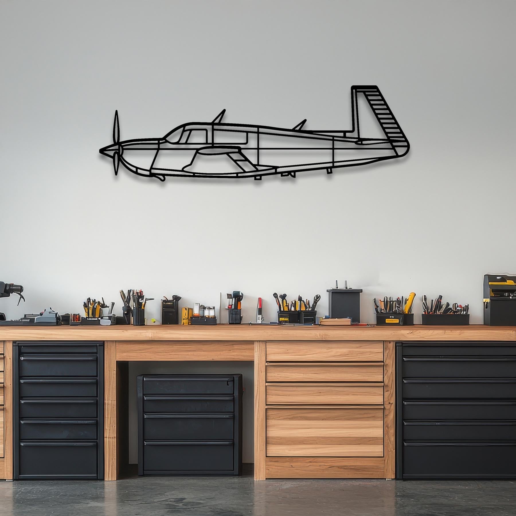 M20J Metal Aircraft Wall Art - NCP0580