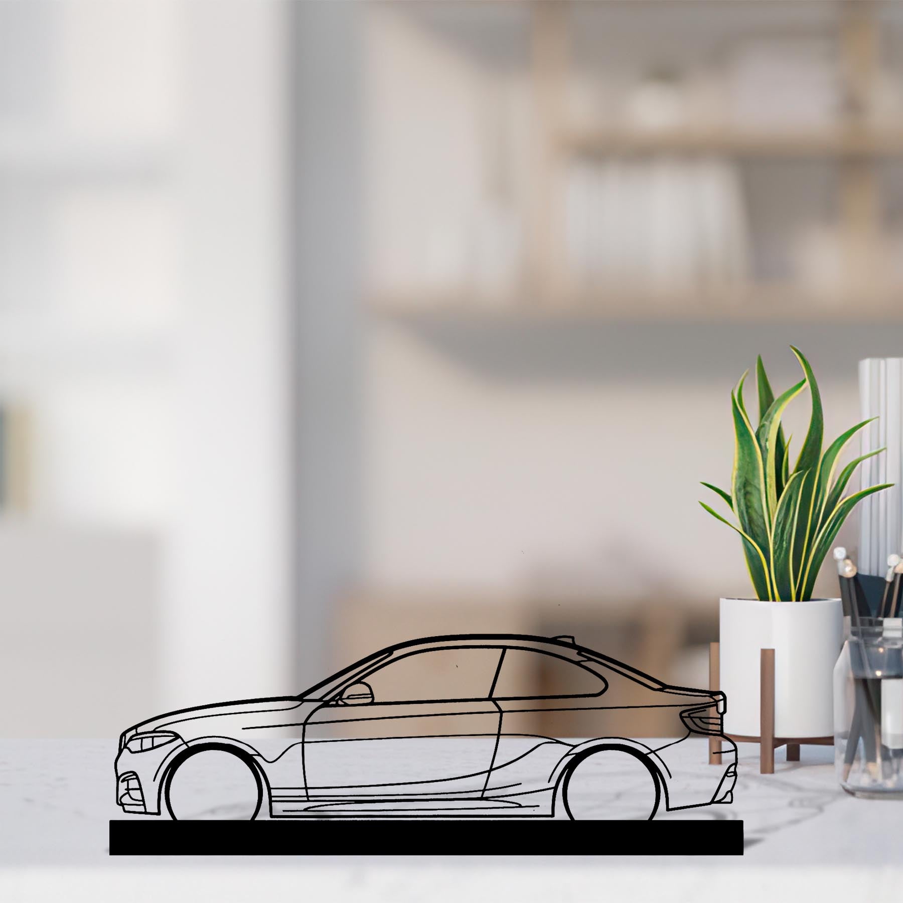 M240i F22 Silhouette Metal Art Stand