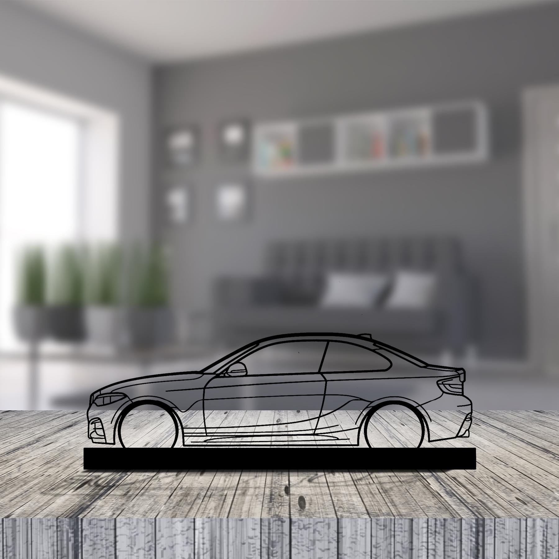 M240i F22 Silhouette Metal Art Stand