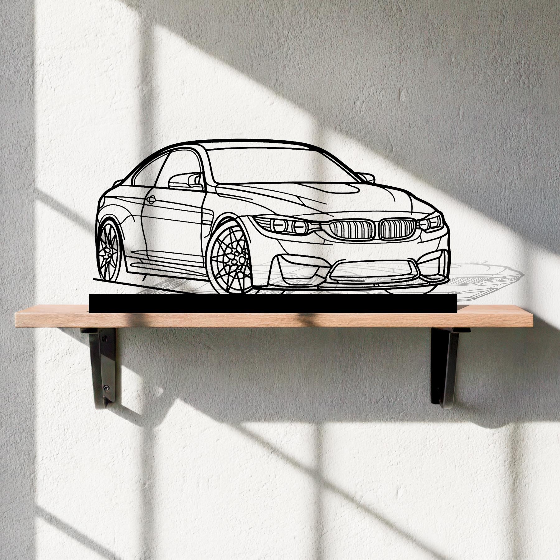 M4 F82 Angle Silhouette Metal Art Stand