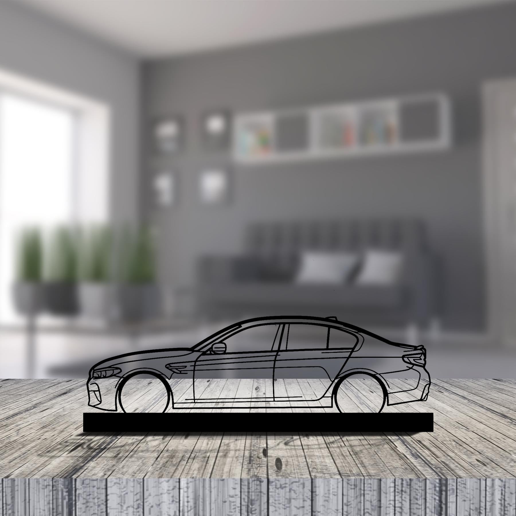 M5 F90 Silhouette Metal Art Stand