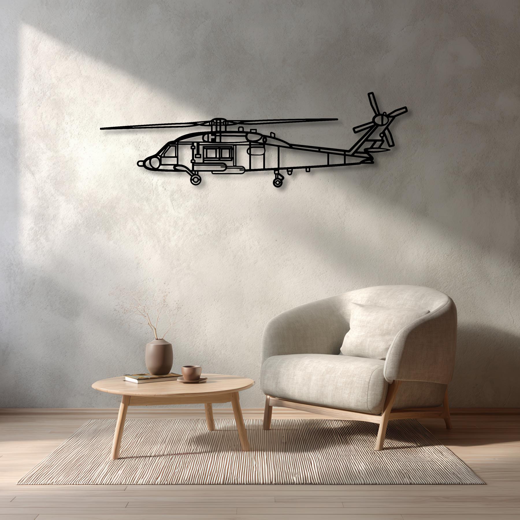 MH-60 Seahawk Metal Aircraft Wall Art - NCP0583