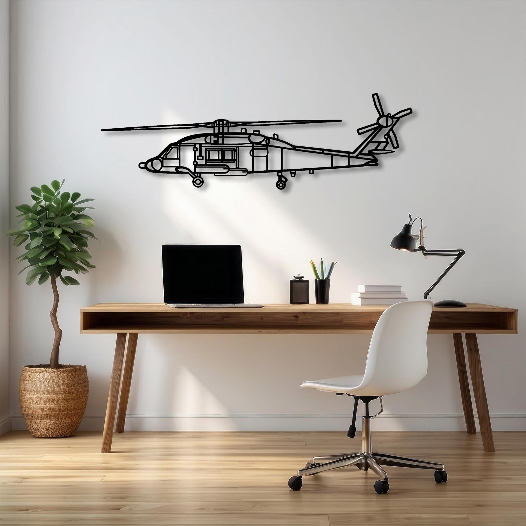 MH-60 Seahawk Metal Aircraft Wall Art - NCP0583