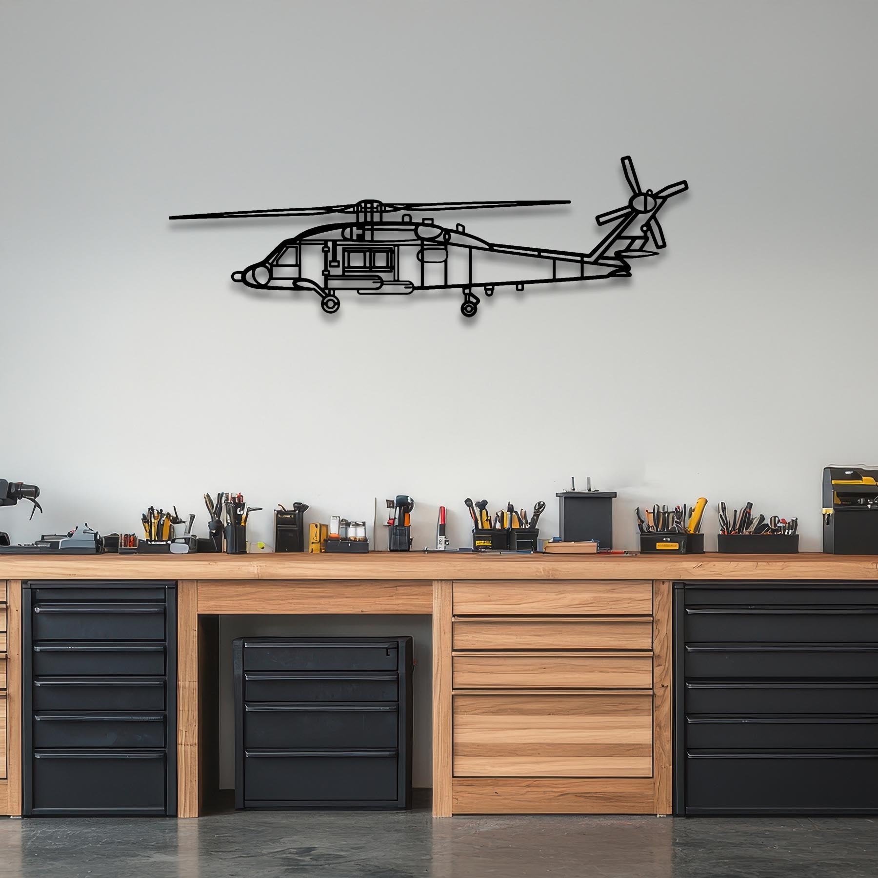 MH-60 Seahawk Metal Aircraft Wall Art - NCP0583