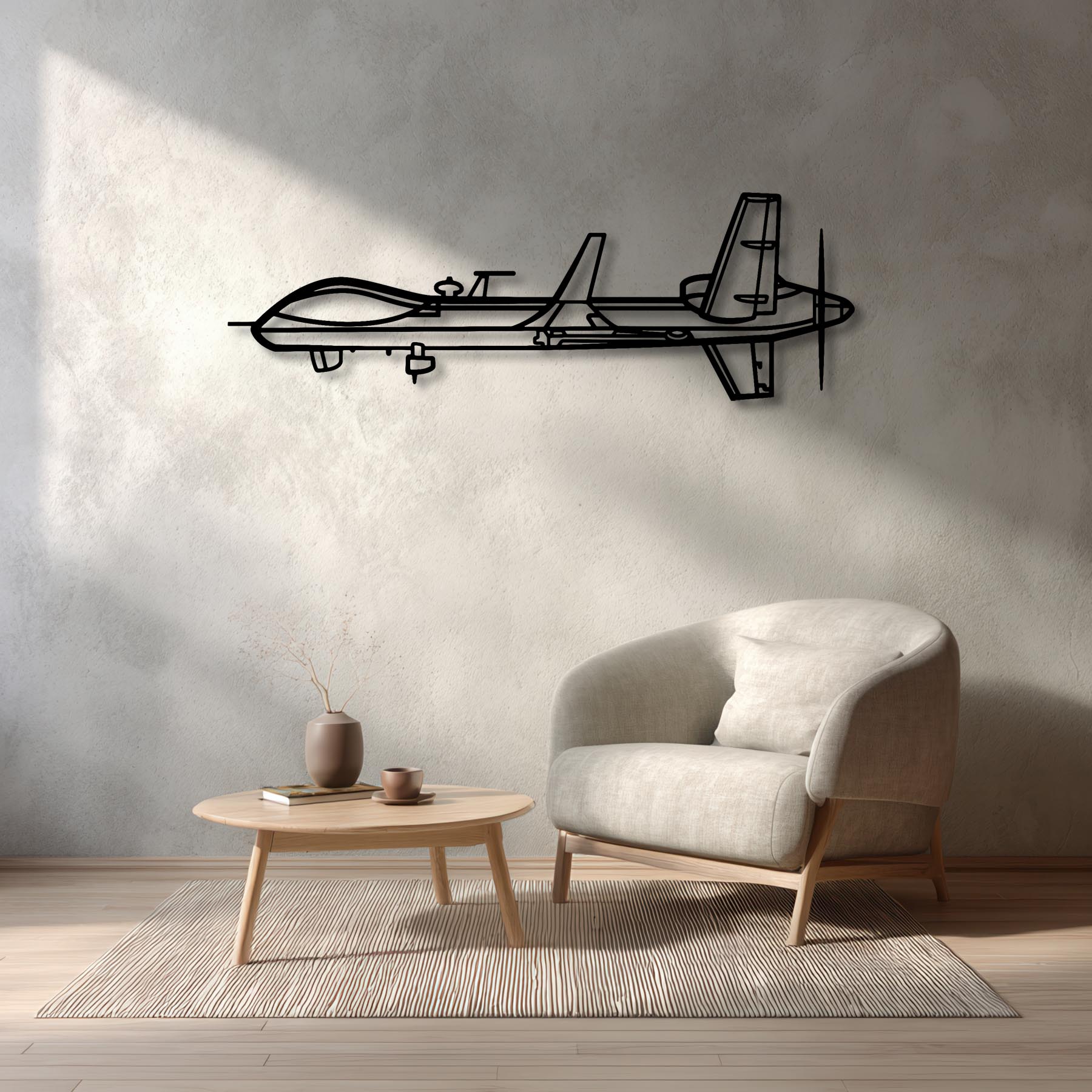 MQ-9B Reaper Metal Aircraft Wall Art - NCP0588