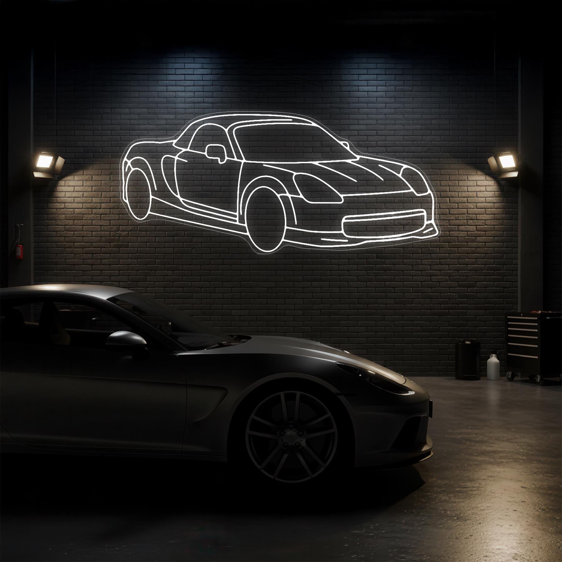 MR2 2002 Angle Neon Silhouette