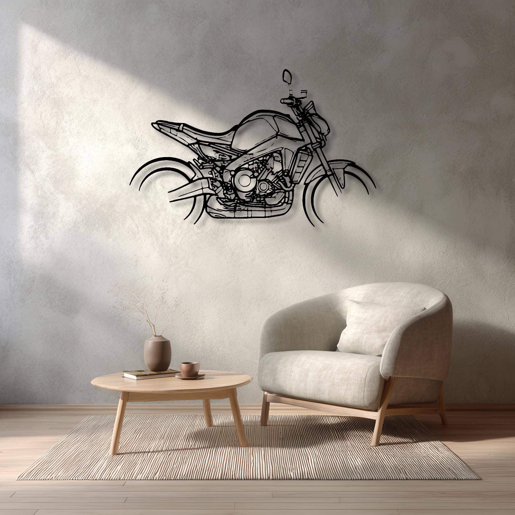 MT-09 2021 Silhouette Metal Wall Art