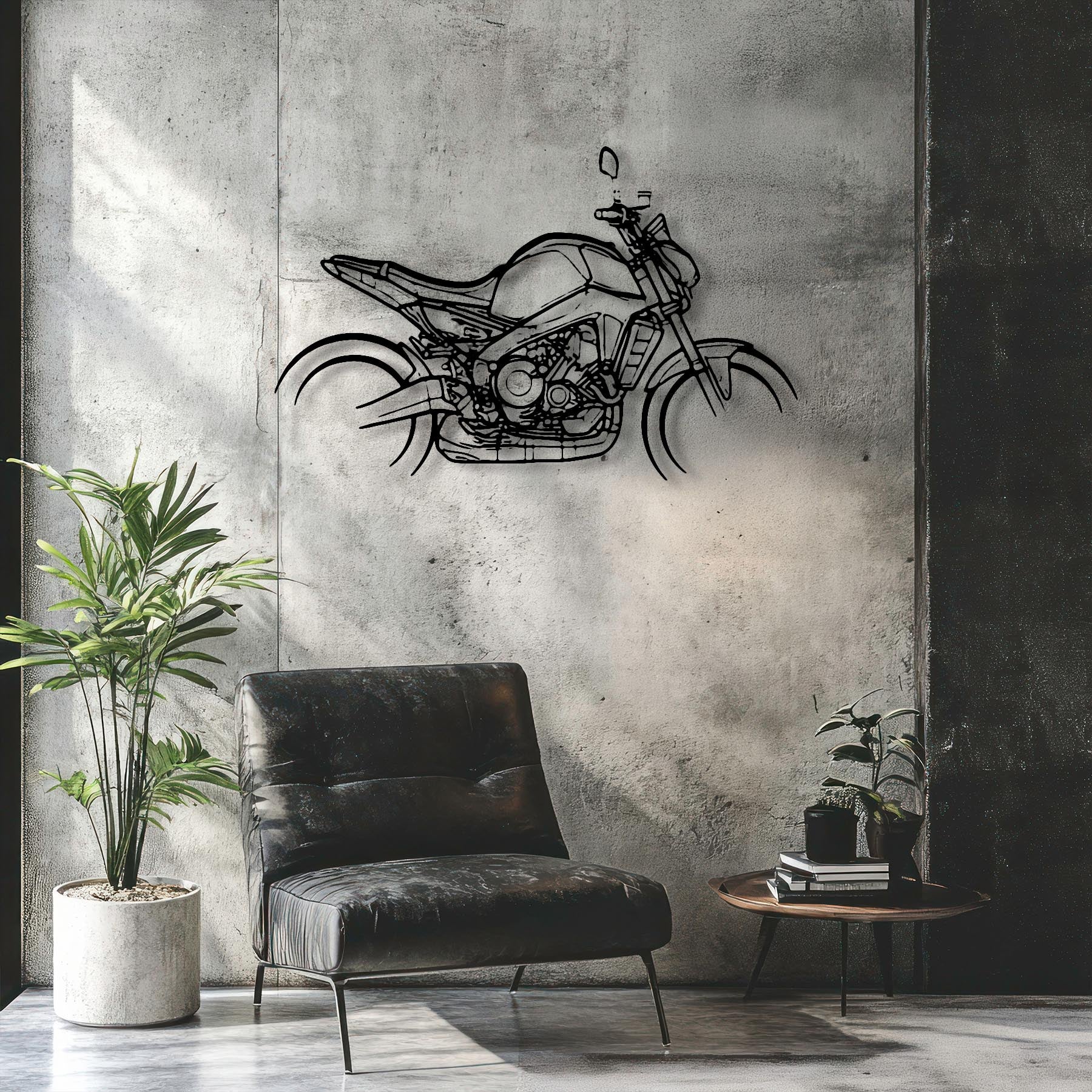 MT-09 2021 Silhouette Metal Wall Art