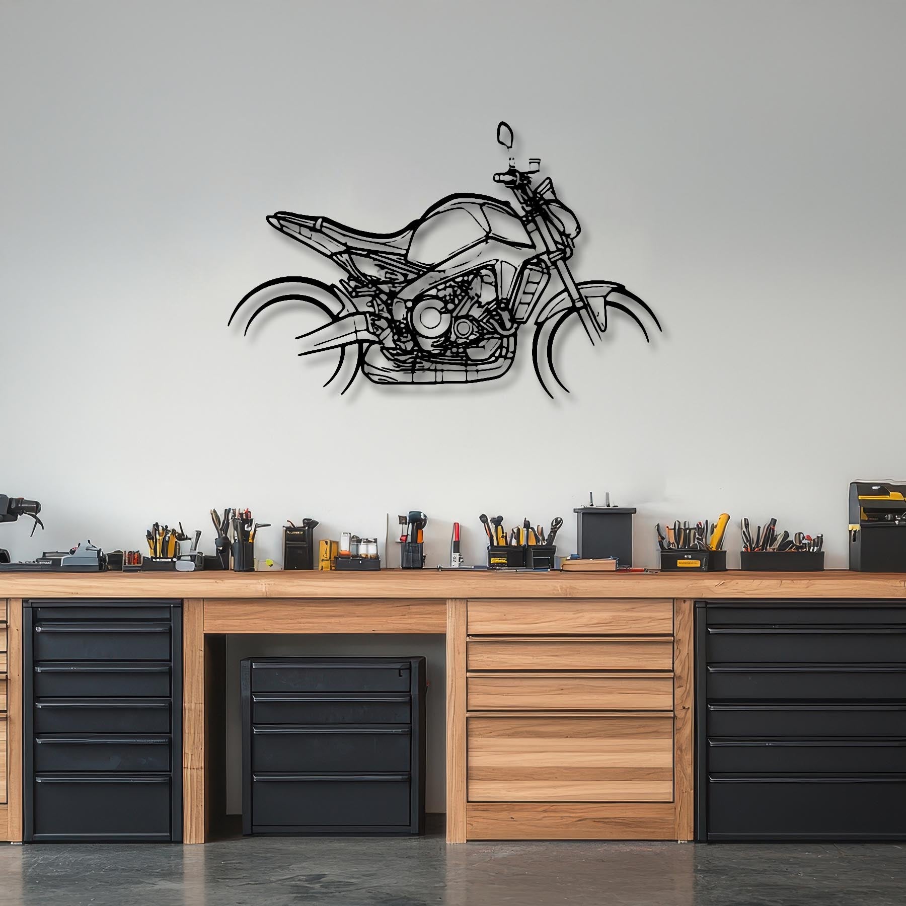 MT-09 2021 Silhouette Metal Wall Art